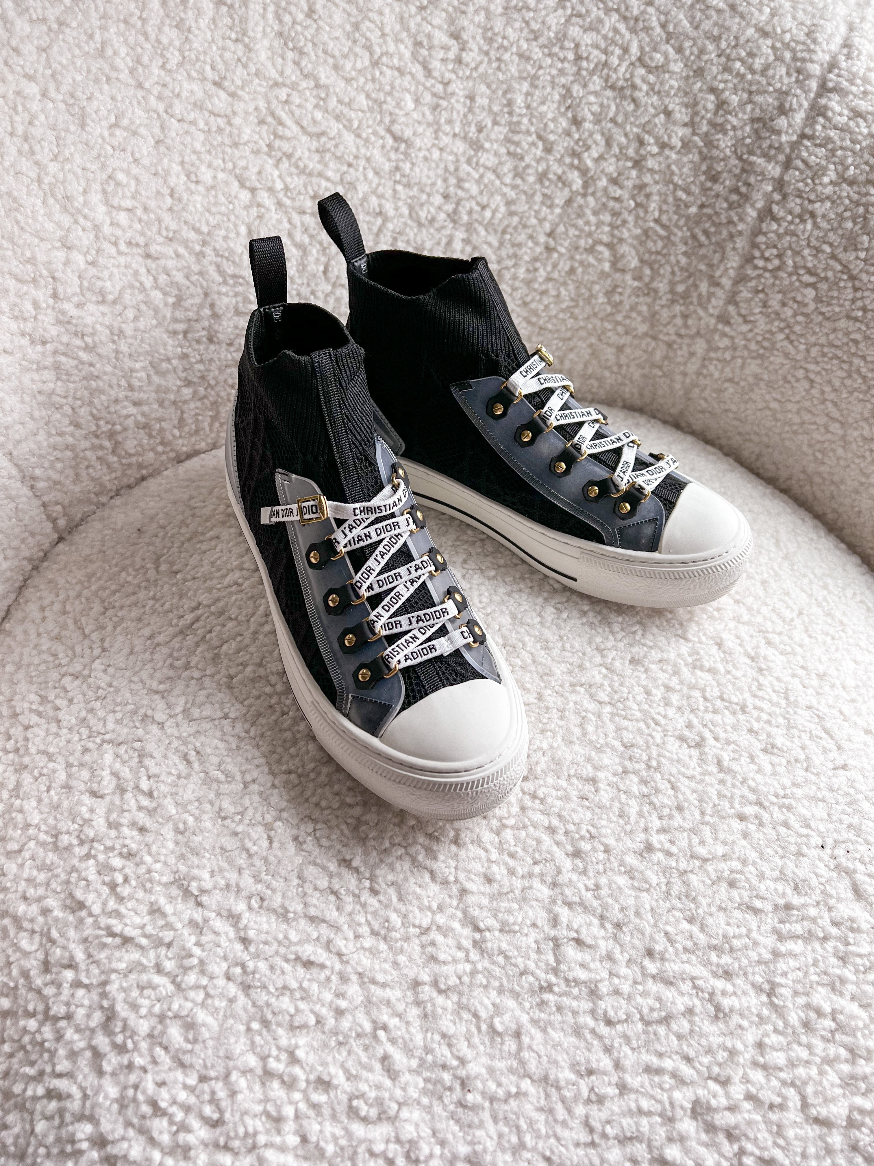 [TOP] Christian Dior Walk’n’Sneaker Cannage Technical Mesh - Black