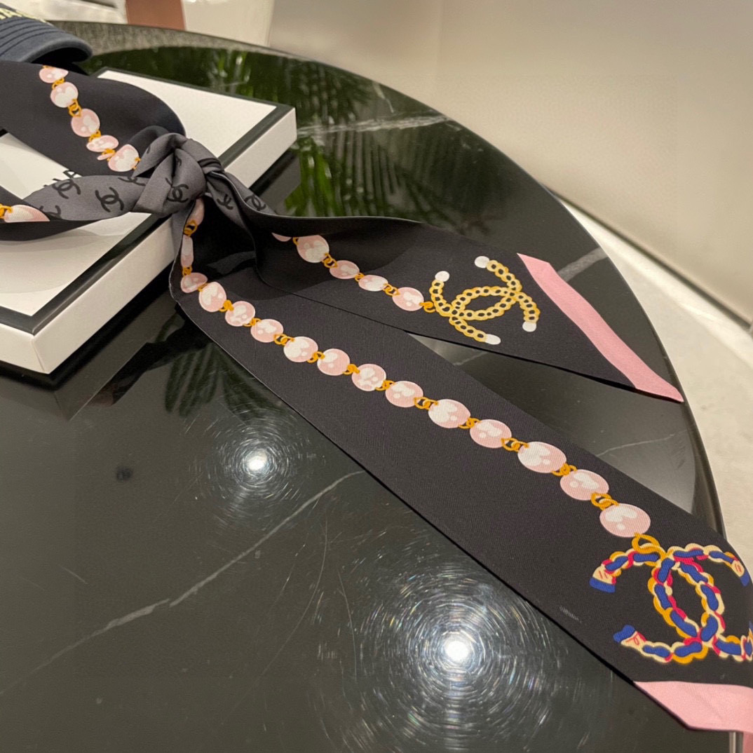 [TOP] CHANEL Slim Bandeau 120 × 6 cm – Four Colours