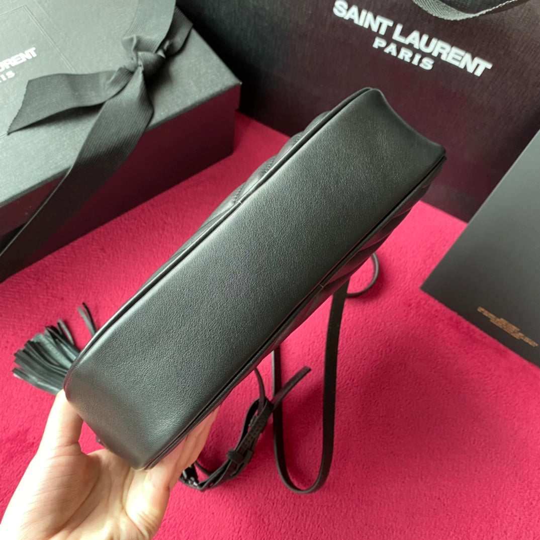 [TOP] Yves Saint Laurent YSL LouLou Camera Bag - Black on Black