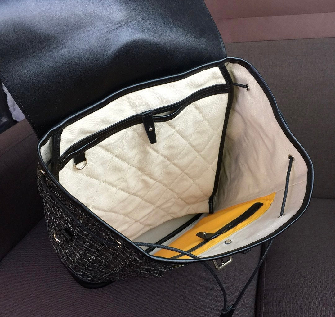 [TOP] Goyard Goyardine Alpin Backpack MM  - Black