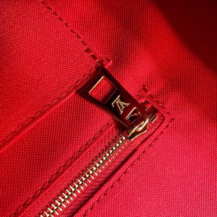 [TOP] Louis Vuitton LV On The Go Giant Monogram MM 35x27x14cm -Brown