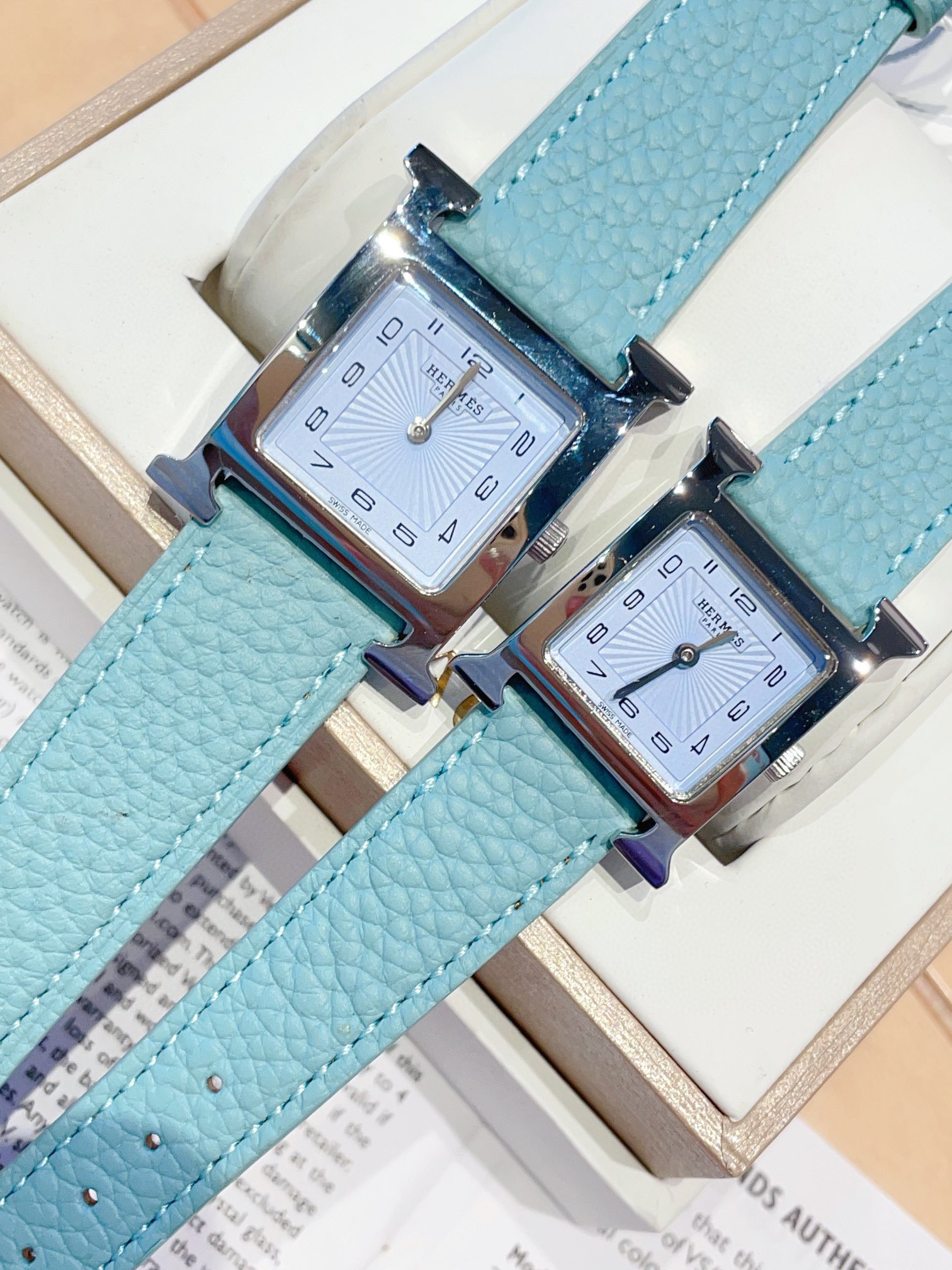 [TOP] HERMES Heure H Watch 21/26mm - Blue