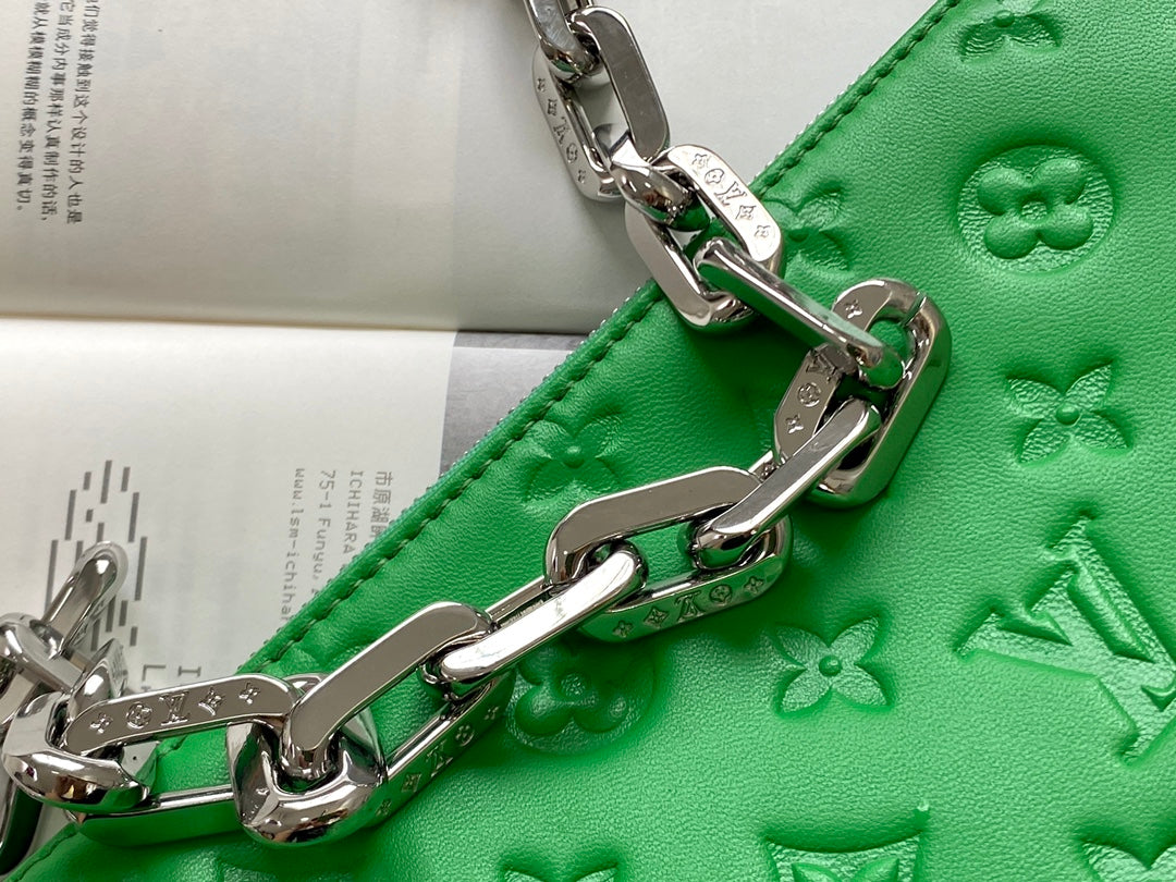 [TOP] Louis Vuitton LV £V Coussin PM Bag 26x20x12cm- Green