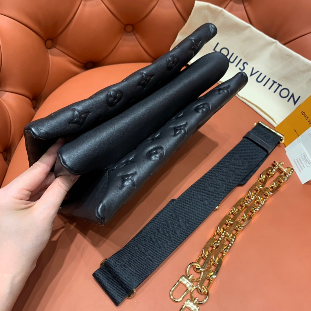 [TOP] Louis Vuitton LV L*V Coussin Bag 26x20x12cm- Black