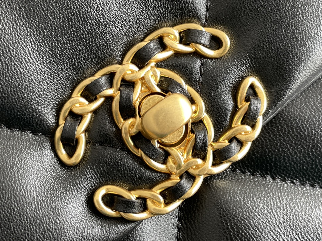 [TOP] CHANEL 19 Bag Maxi 30CM - Black