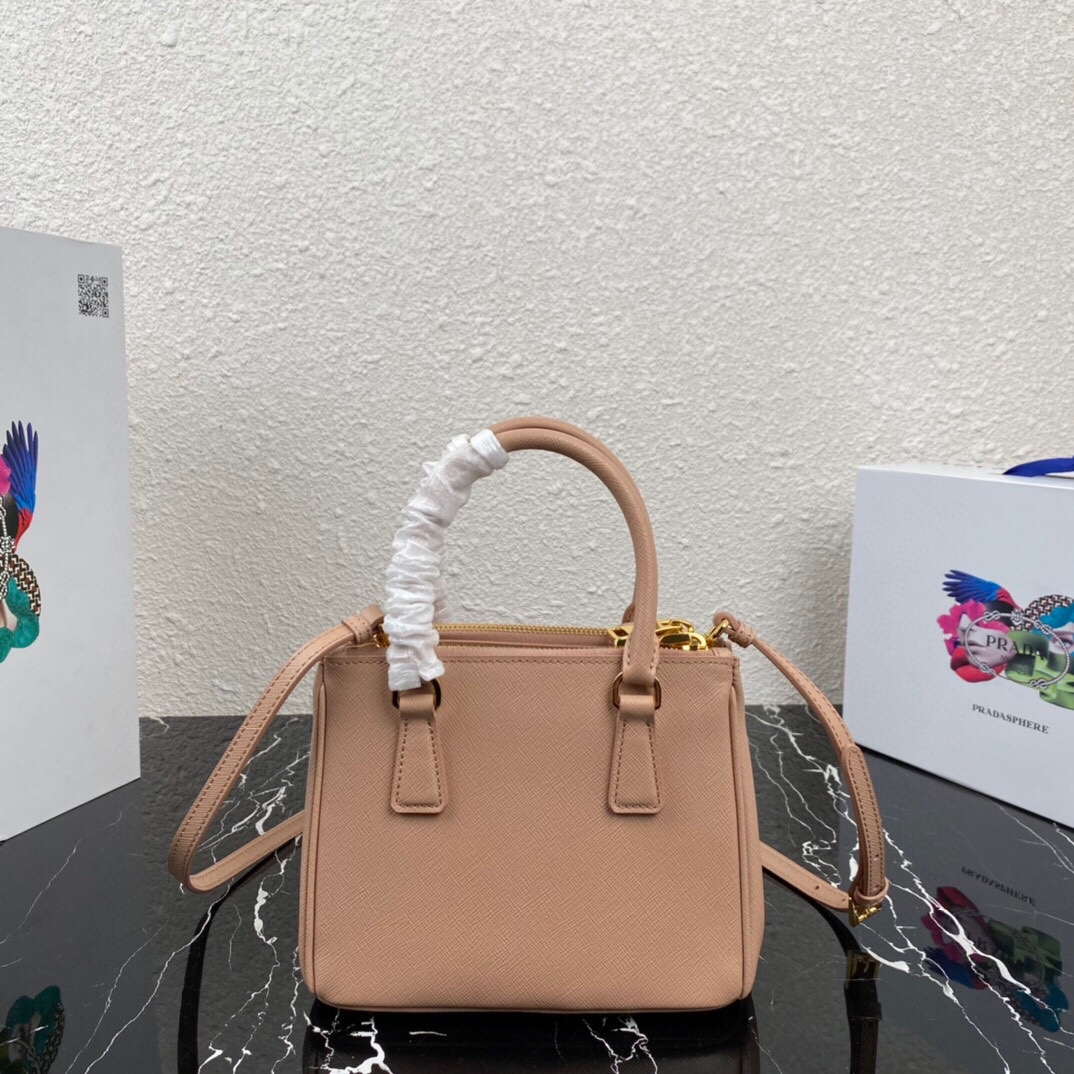 [TOP] PRADA Galleria Mini Saffiano Bag 20x15x9.5cm - Pink