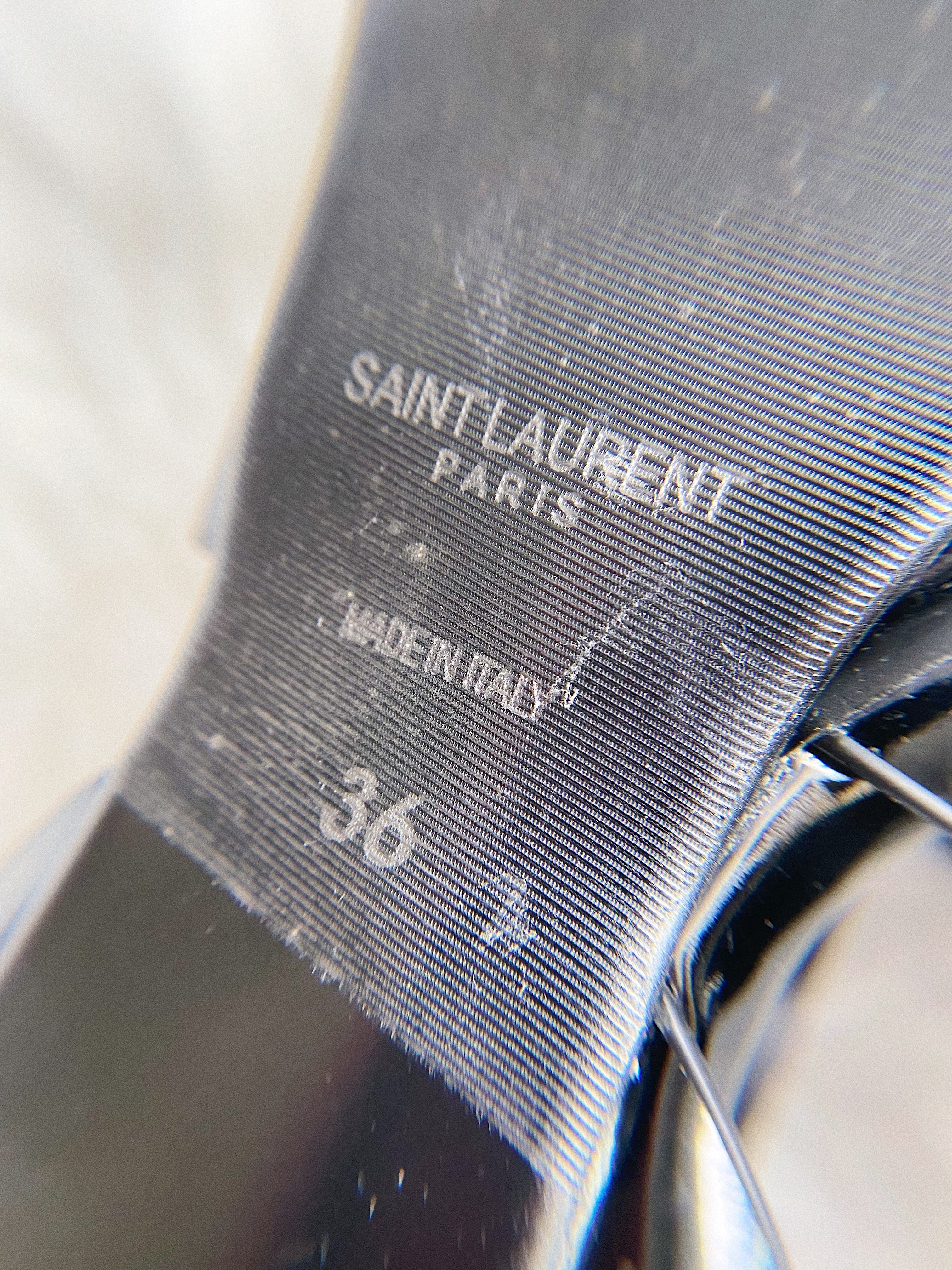 [TOP] Yves Saint Laurent YSL High Heels Black Patent