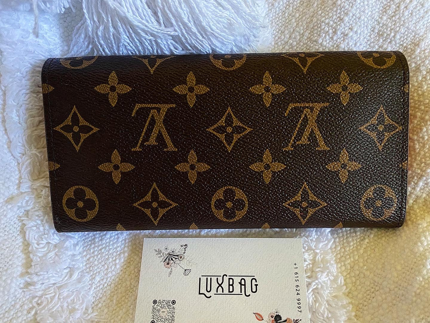 [TOP] Louis Vuitton LV Emilie Wallet Monogram Canvas