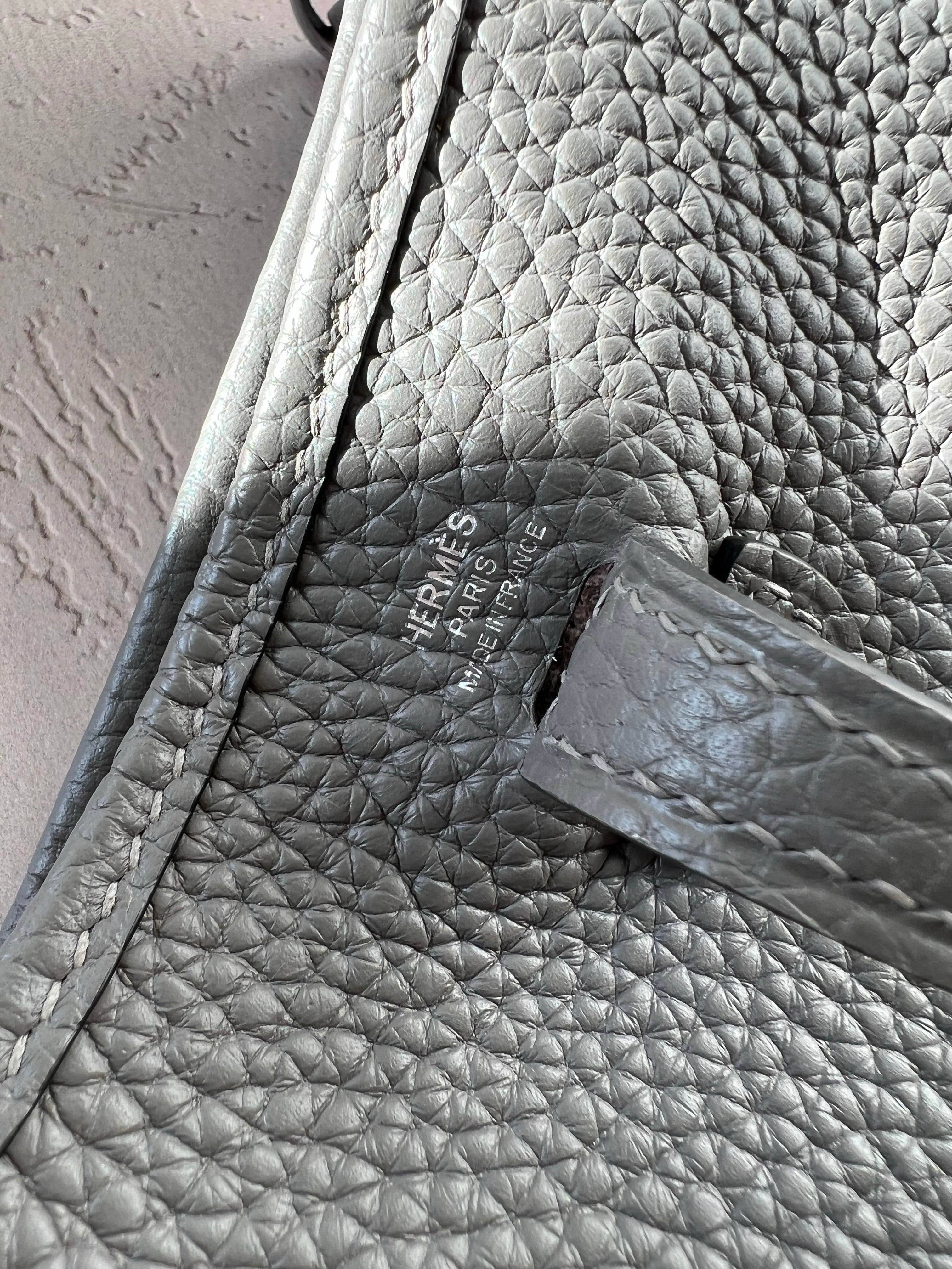 [TOP] HERMES Evelyn Bag 16cm - Grey