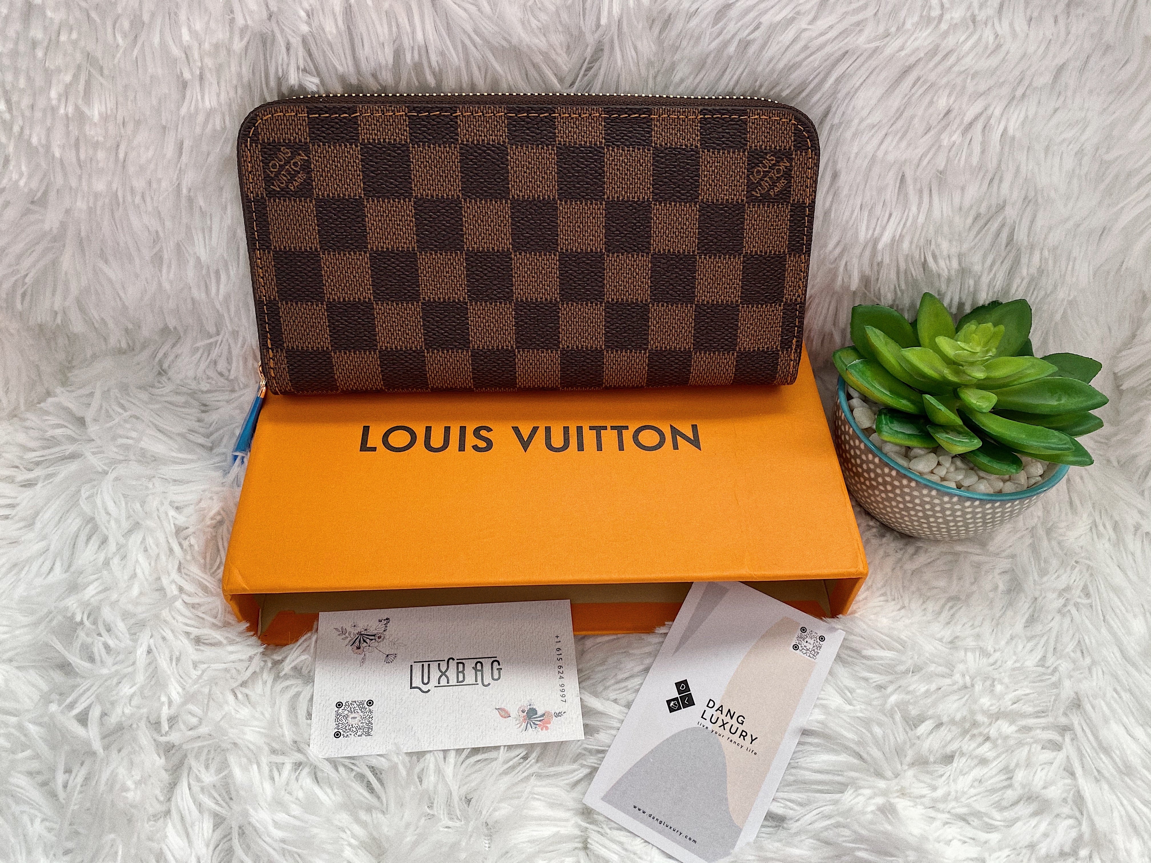 [TOP] Louis Vuitton LV Zippy Wallet Damier Ebene