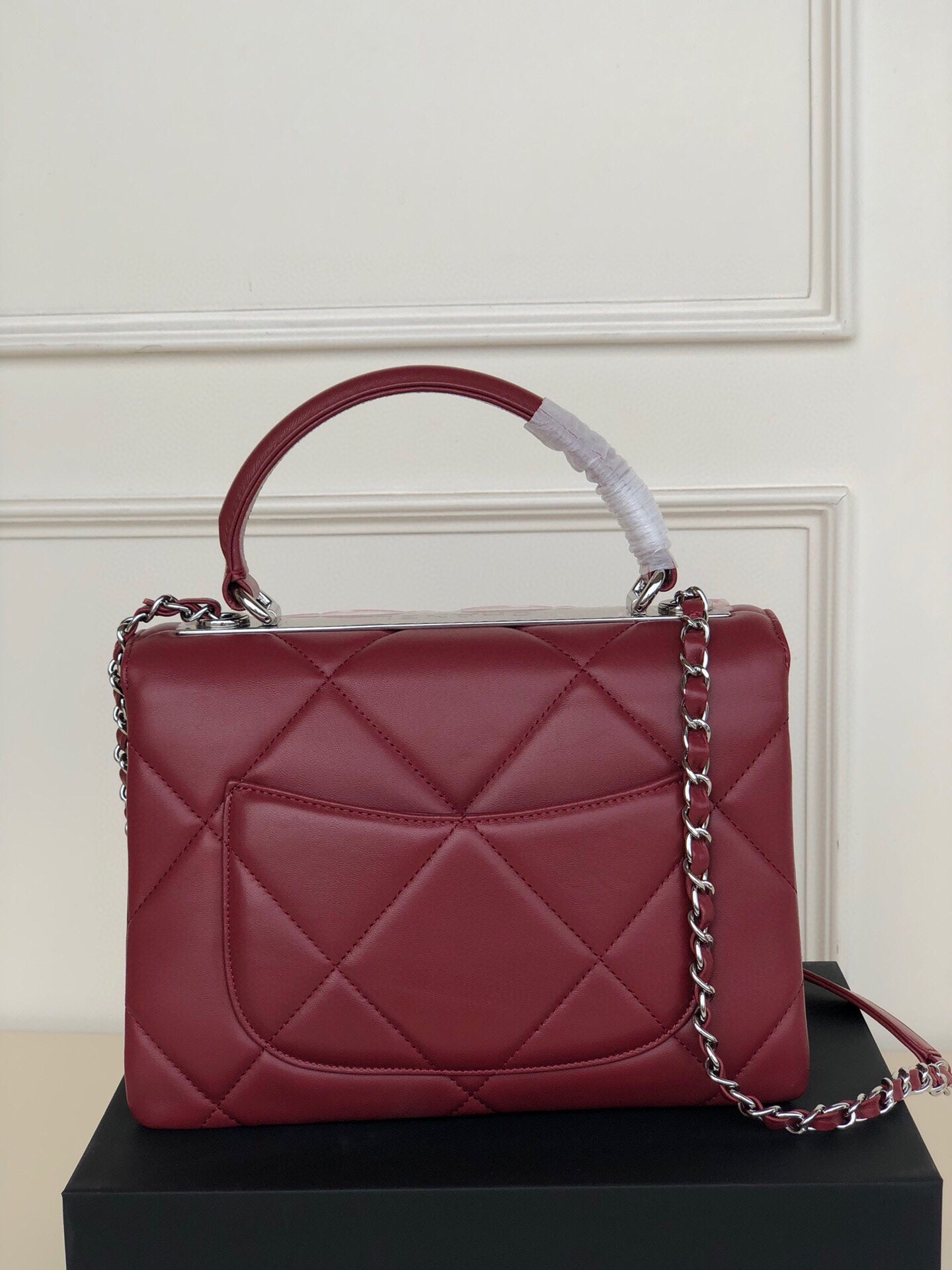 [TOP] CHANEL CoCo Handle Bag Trendy Quilted Small 20cm - Bordeux & SHW