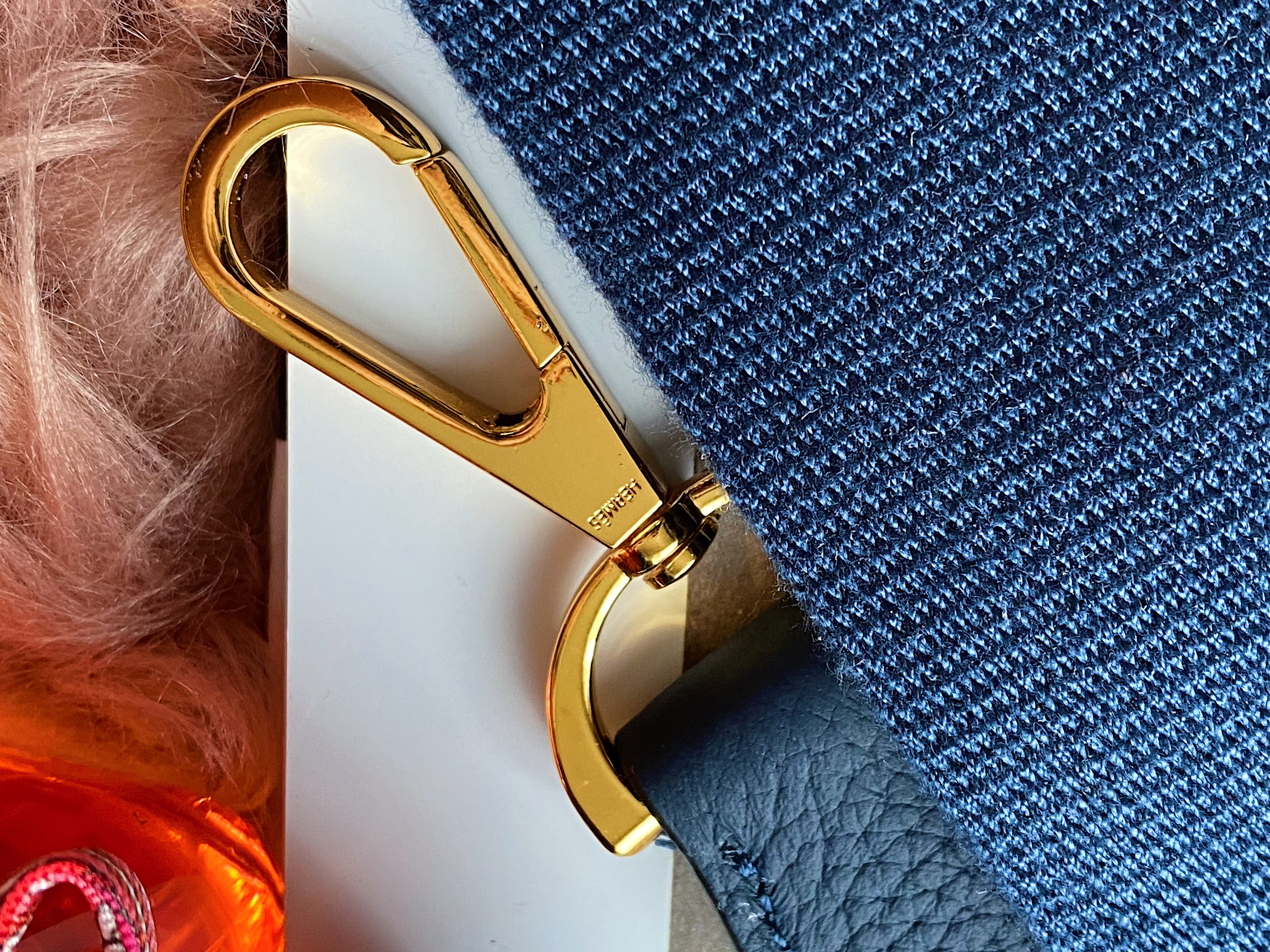 [TOP] HERMES Evelyn 28 - Blue with GHW