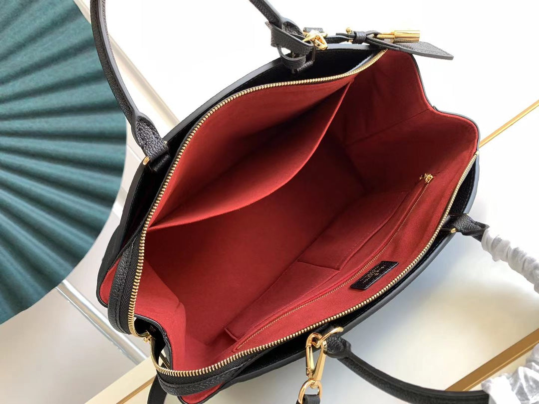 [TOP] Louis Vuitton LV L*V Grand Palais Monogram Empreinte Bag - Black