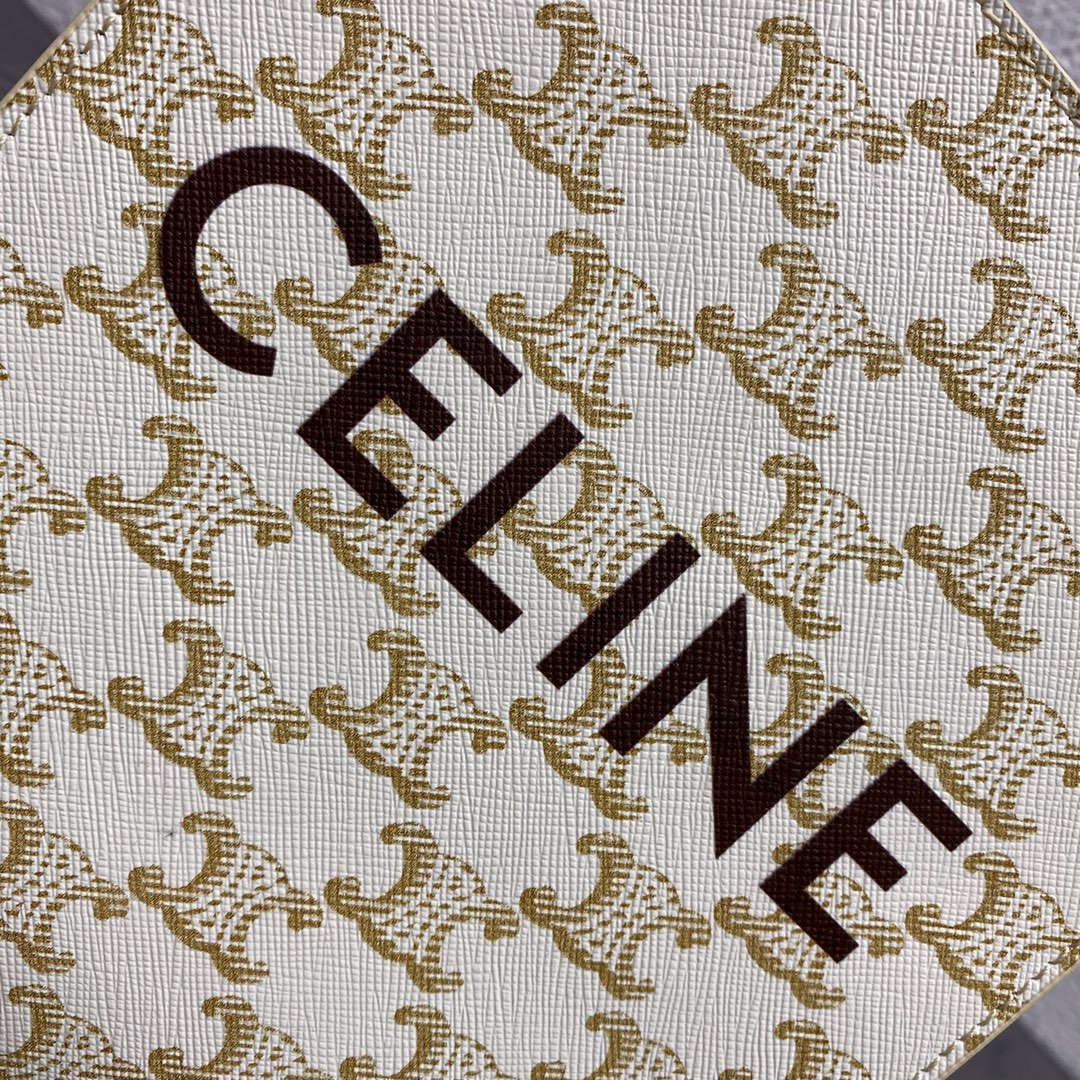 [TOP] CELINE Triomphe Tote Mini 17-20-6 - beige