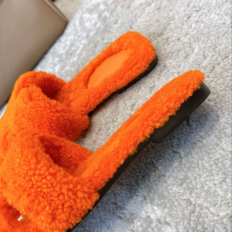 [TOP] HERMES Oran Shearling Sandals - Collection