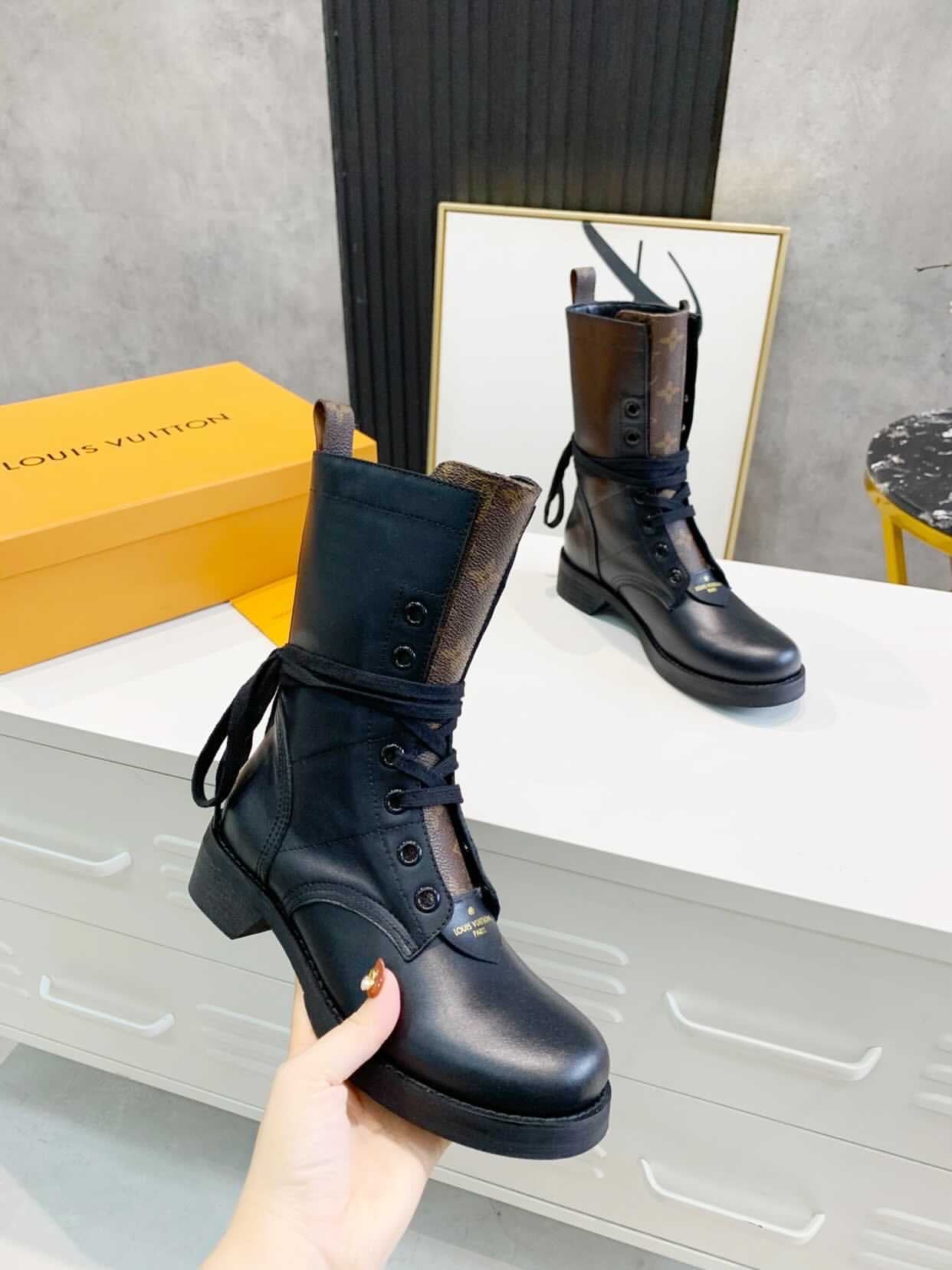 [TOP] Louis Vuitton LV LV Metropolis Flat Ranger Boots