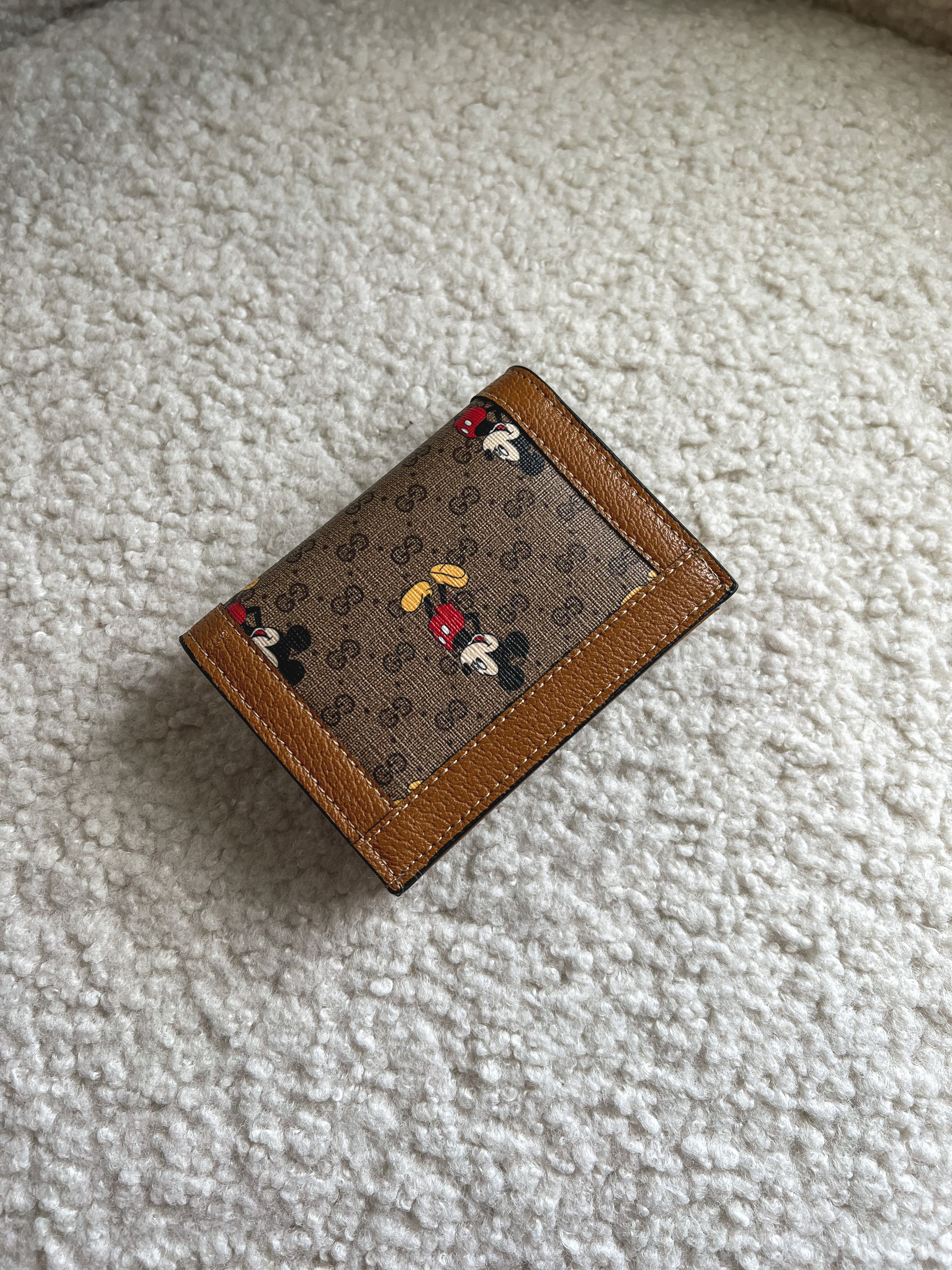 [TOP] GUCCI G*G Disney Mickey Mouse Card Coin Wallet