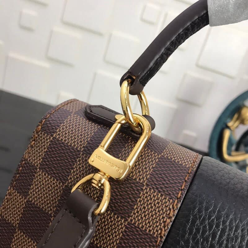 [TOP] Louis Vuitton LV L*V Magnolia Damier Ebene Canvas Bond Street 17× 24×9 cm- Black