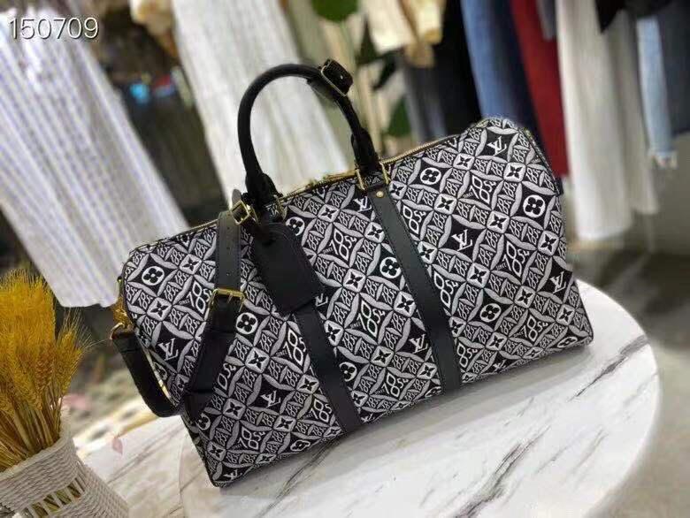 [TOP] Louis Vuitton LV Duffle KeepAll Bag 1854 45cm-Brown