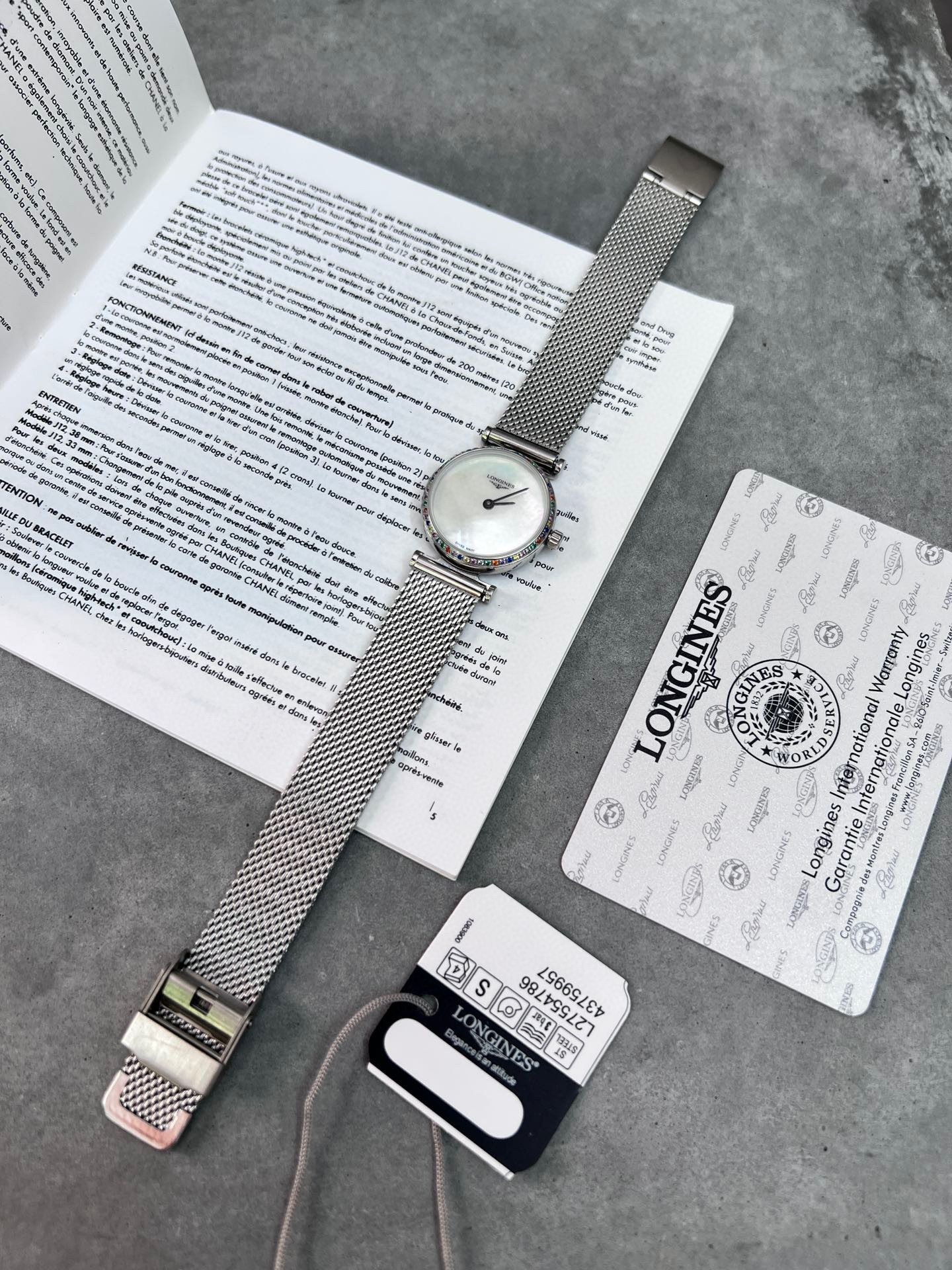 [TOP] LONGINES Colourful Diamonds Lady Watch - 2 Colors