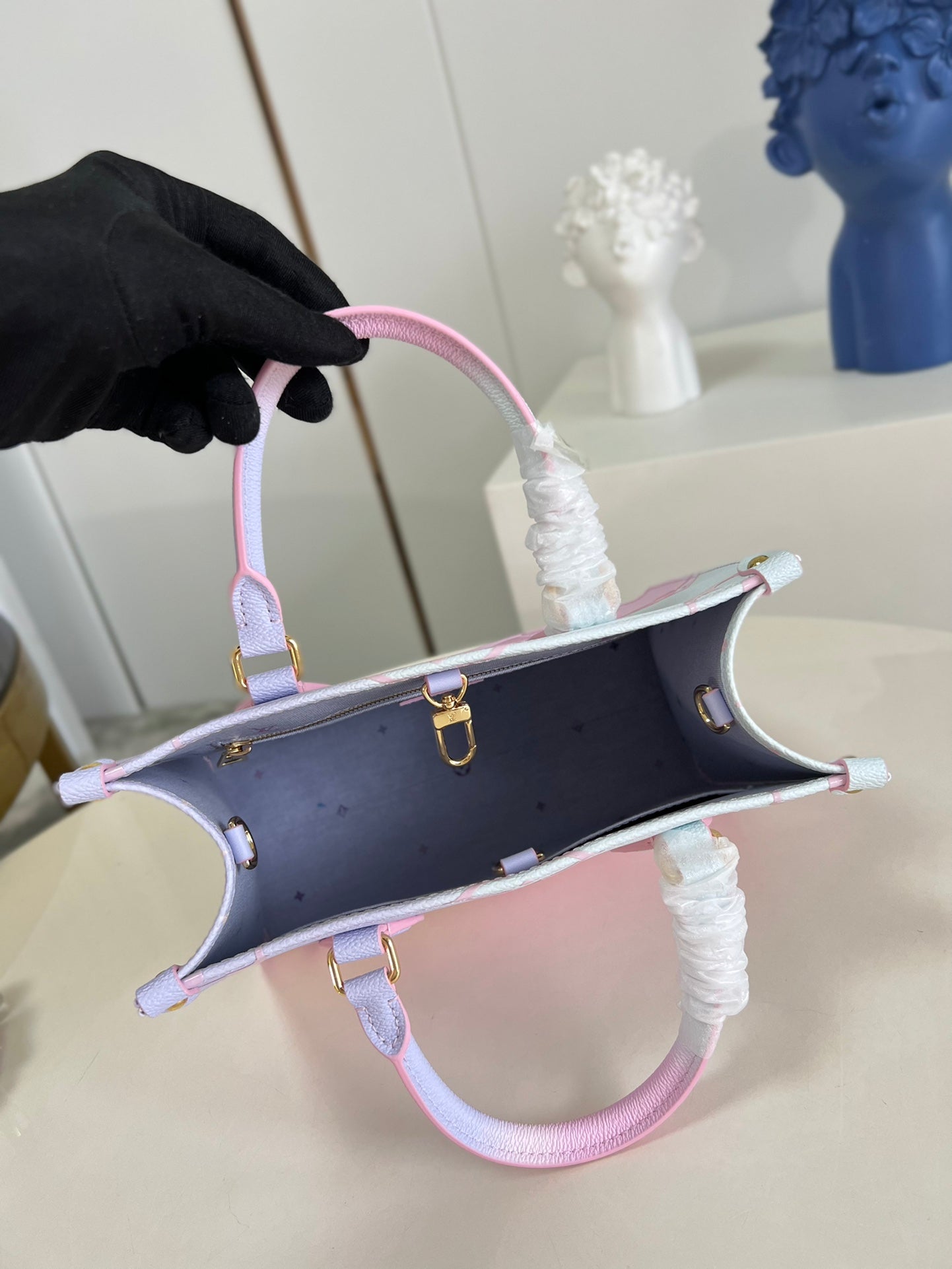 [TOP] Louis Vuitton LV  Sunrise 2Way Pastel On The Go Bag PM 25X19X11.5cm-Pink