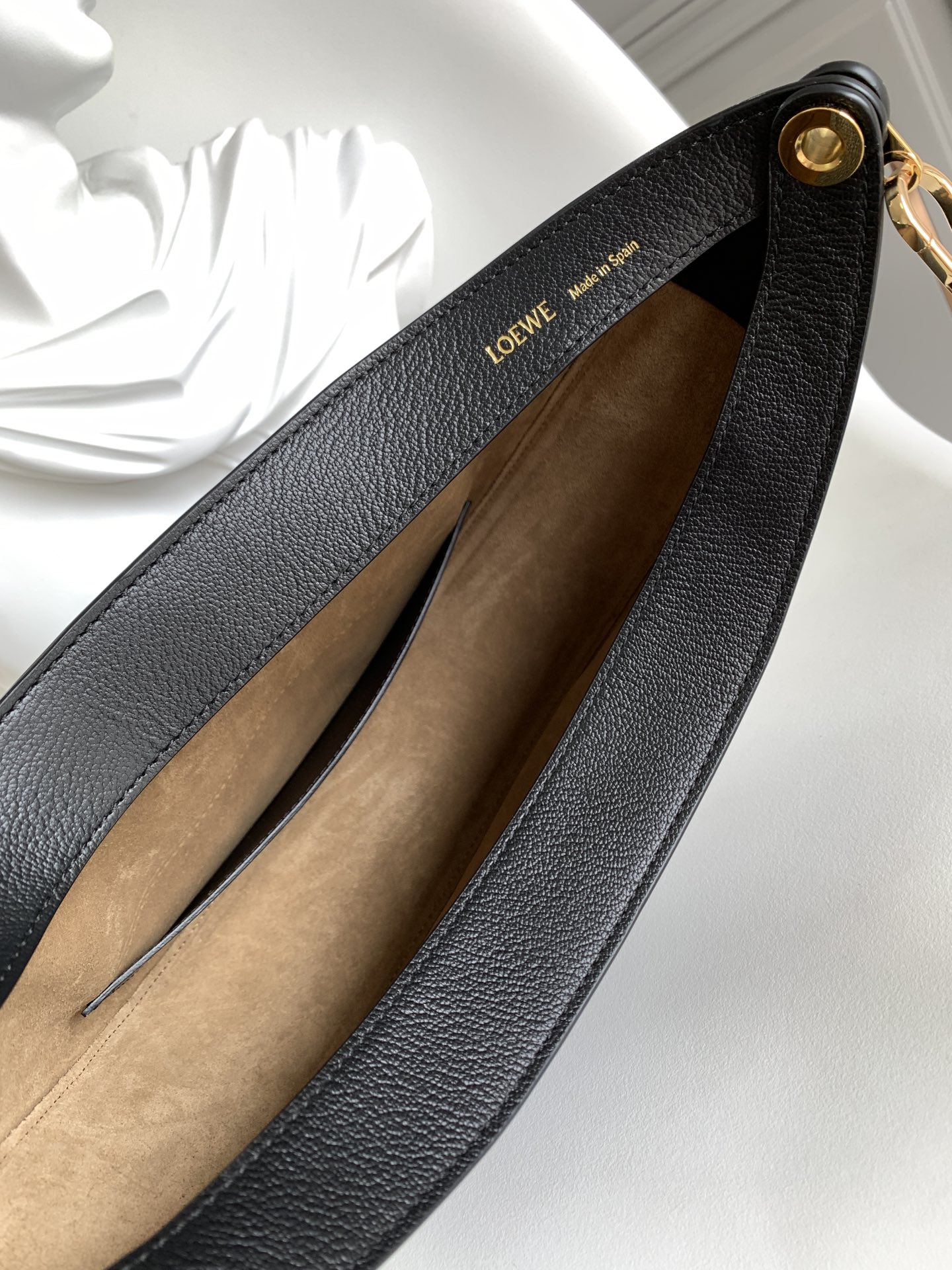 [TOP] LOEWE Calfskin Luna Bag 34*9*30cm - Black