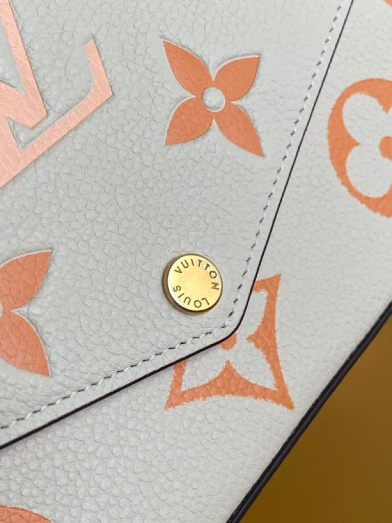 [TOP] Louis Vuitton LV £V Felicie Pochette By The Pool 21X12X3cm - Orange