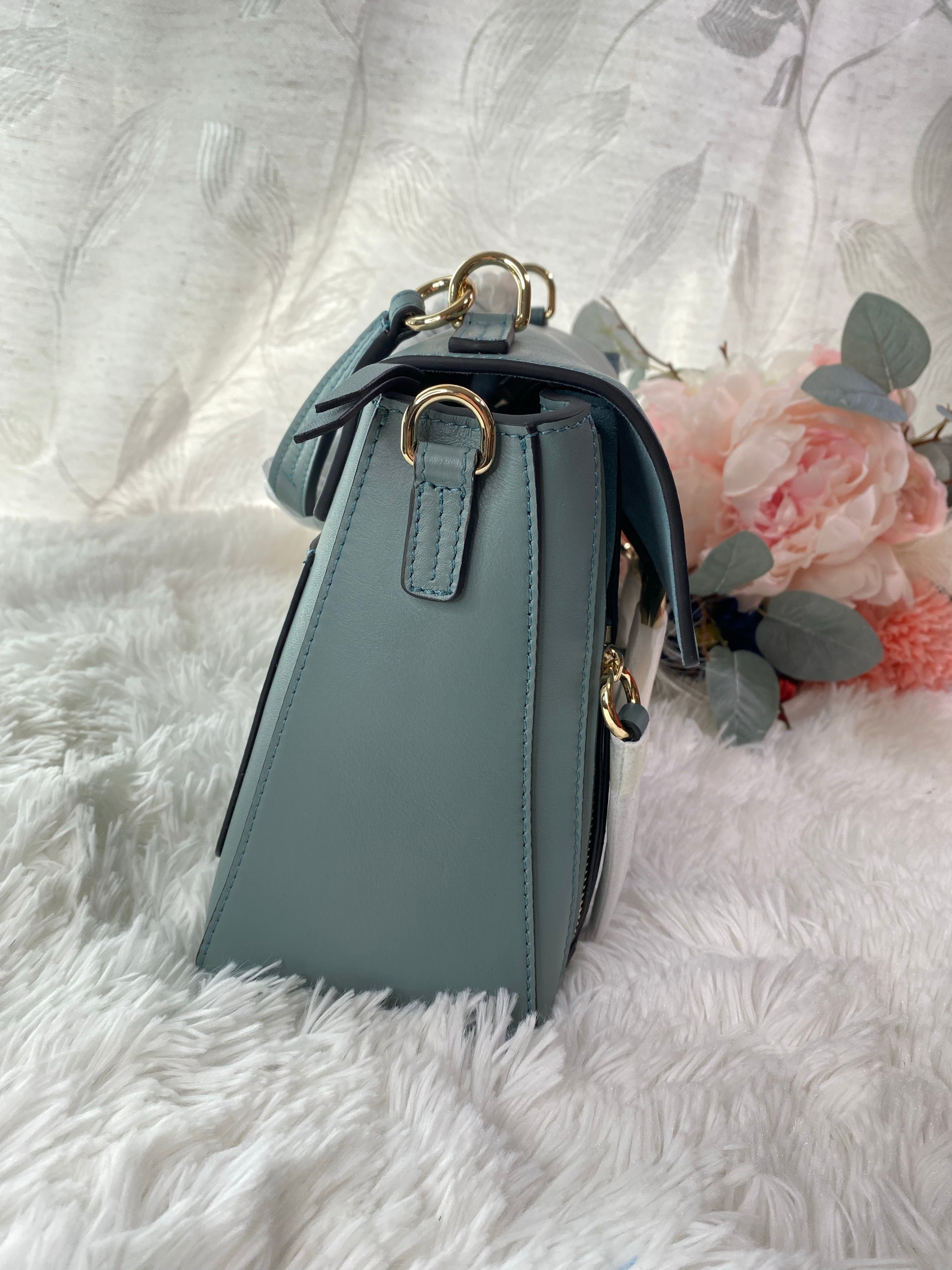 [TOP] Chloe Calfskin Small Faye Day Shouder Bag - Light Blue