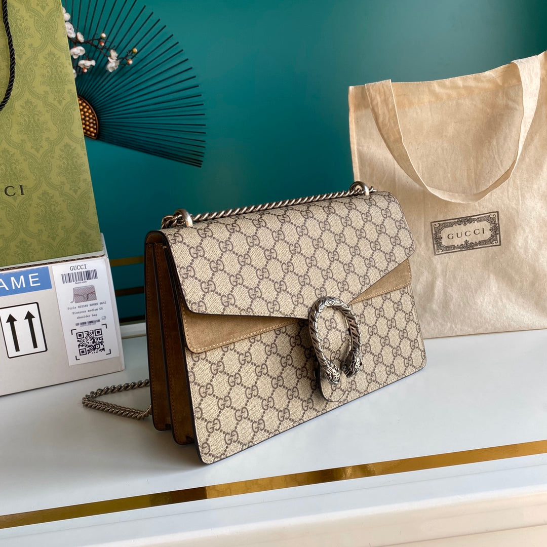 [TOP] GUCCI Dionysus Bag Medium 30cm - Beige