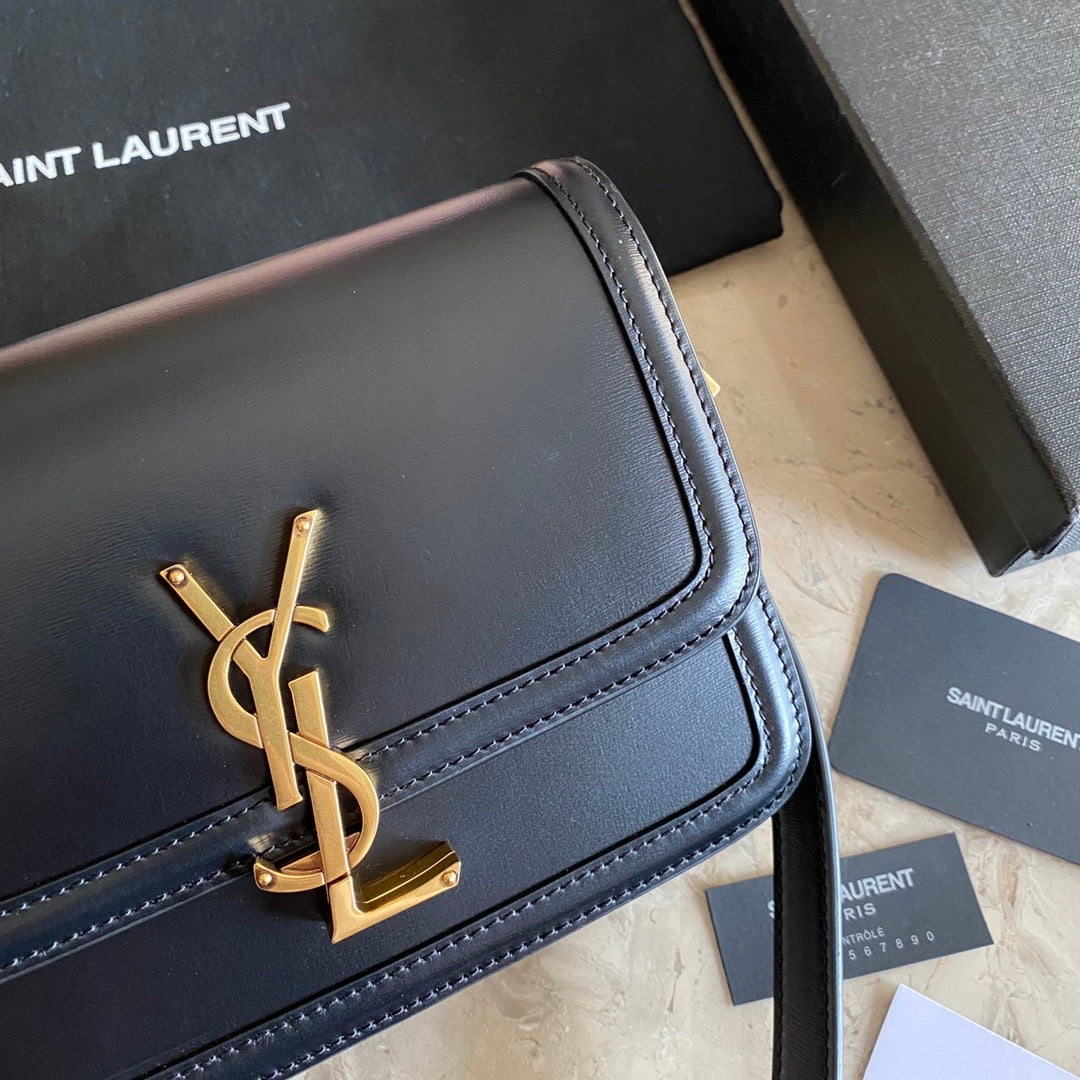 [TOP] Yves Saint Laurent YSL Solferino Small Bag - Black