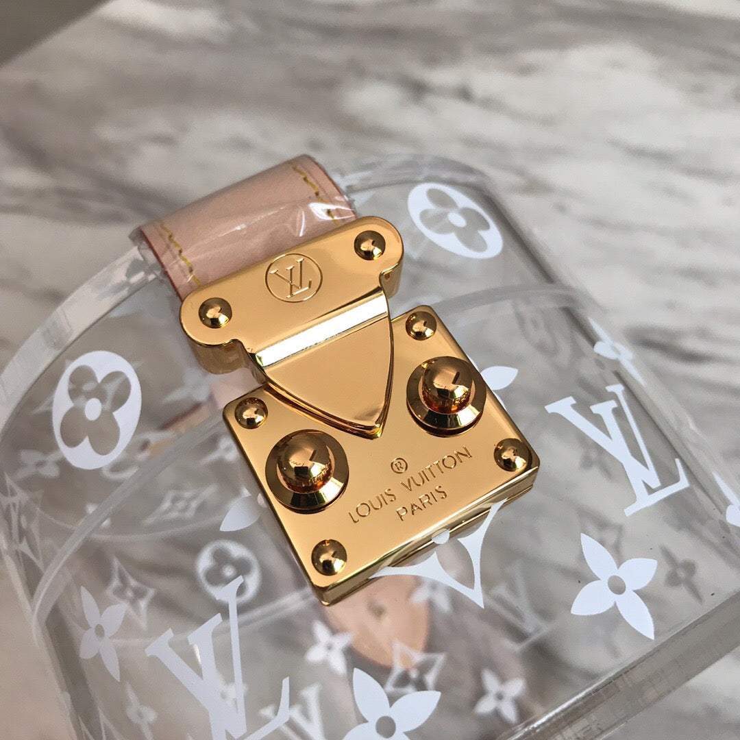 [TOP] Louis Vuitton LV  Box Scott Monogram 12.5  x 12.5  x 8.5 cm - White