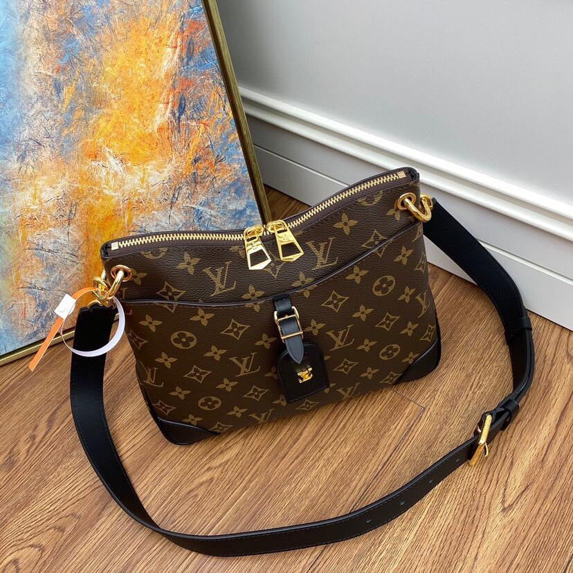 [TOP] Louis Vuitton LV ODEON MONOGRAM MM 28× 32 × 8 cm-Black