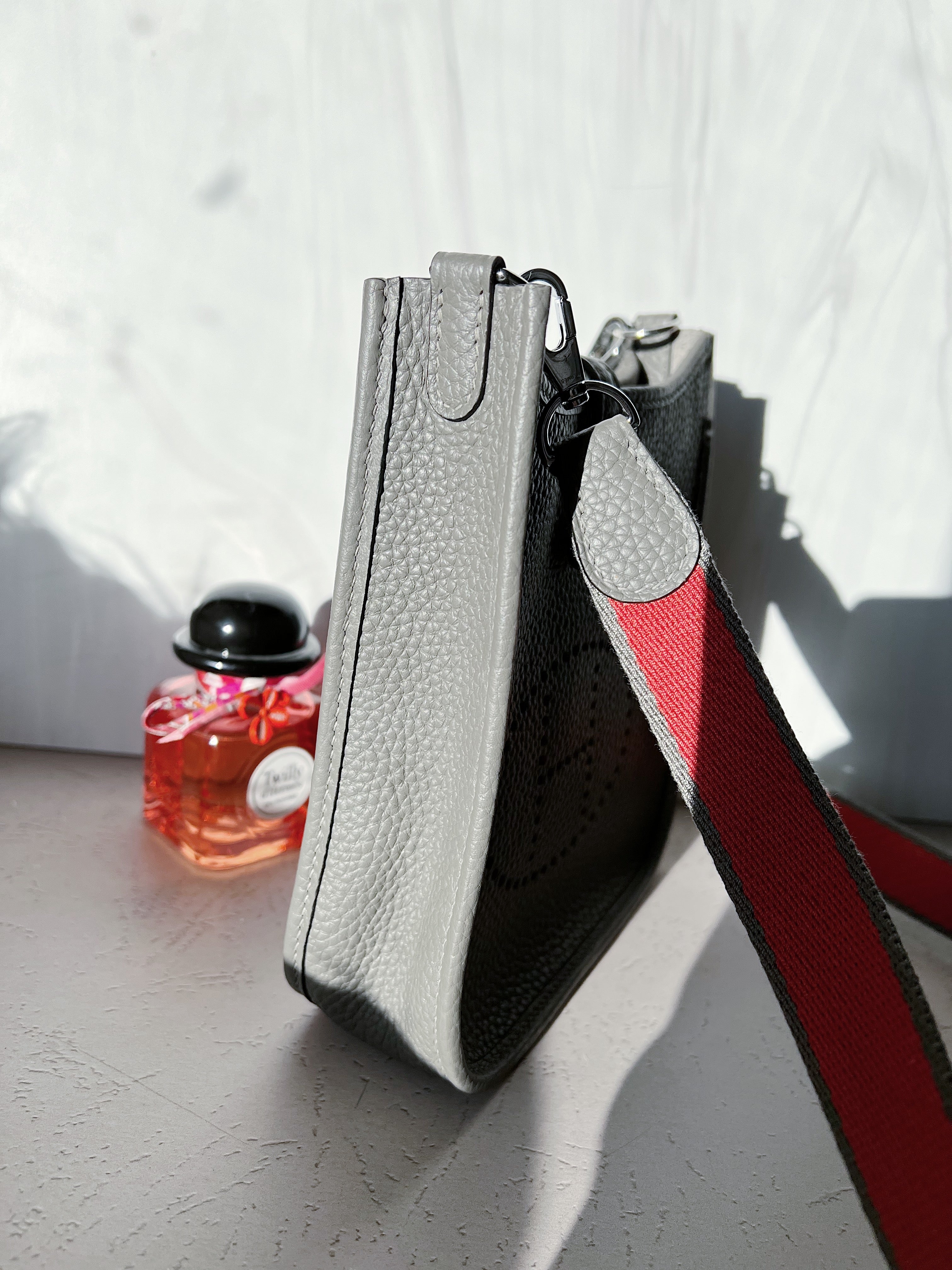 [TOP] HERMES Evelyn Bag 16cm - Grey