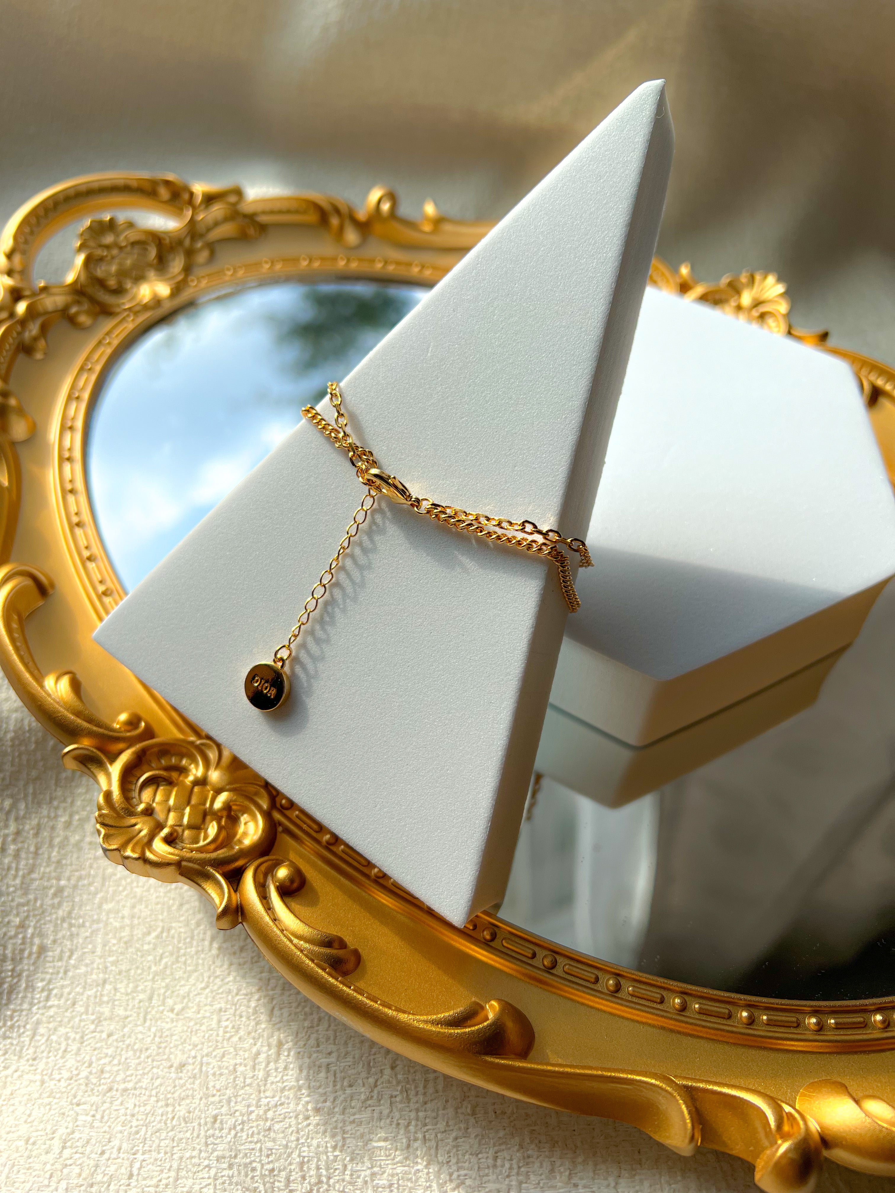 [TOP] Christian Dior Petit Double Bracelet - Gold