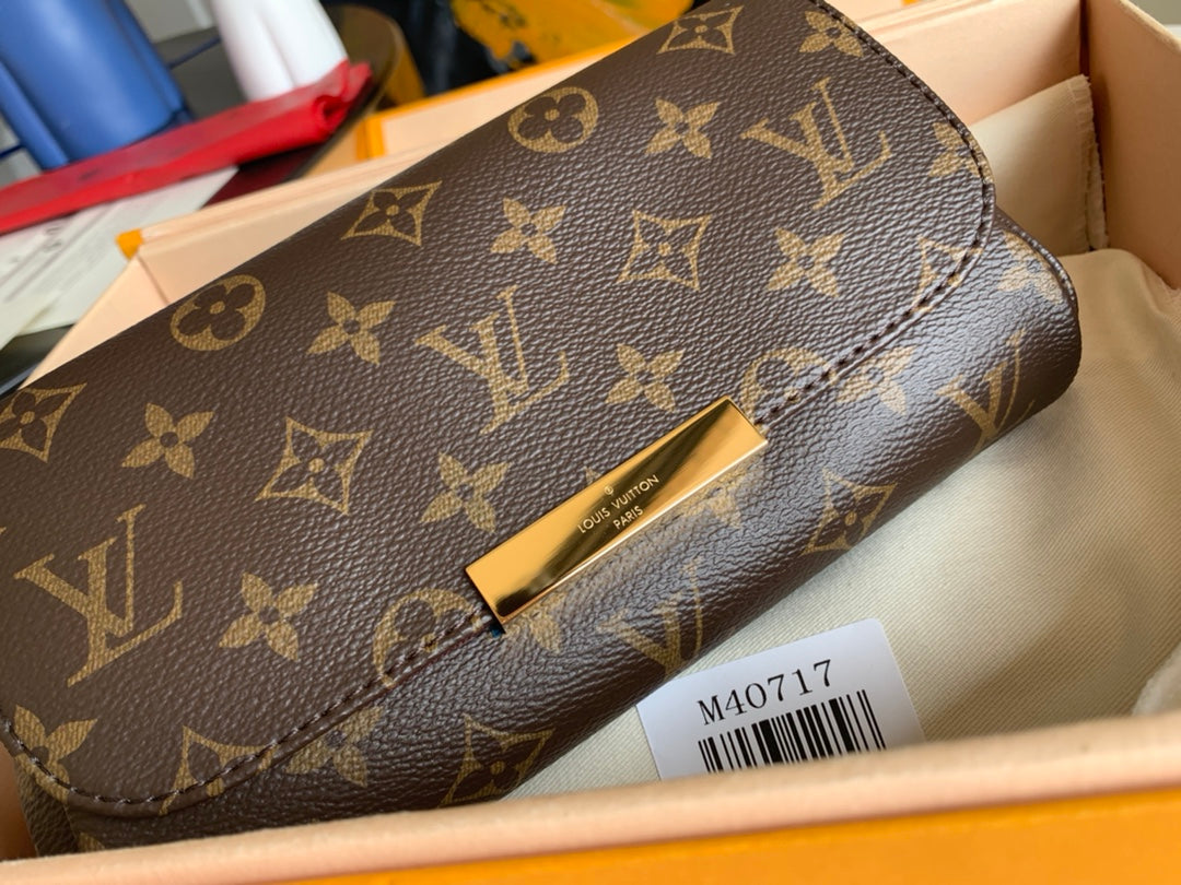 [TOP] Louis Vuitton LV Favorite Monogram PM 21x12.5x4.5cm-Brown
