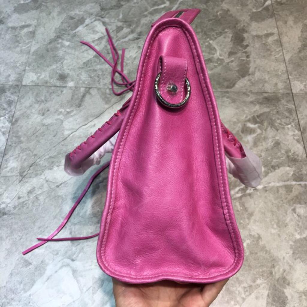 [TOP] BALENCIAGA City S Aged Calfskin Bag - Pink