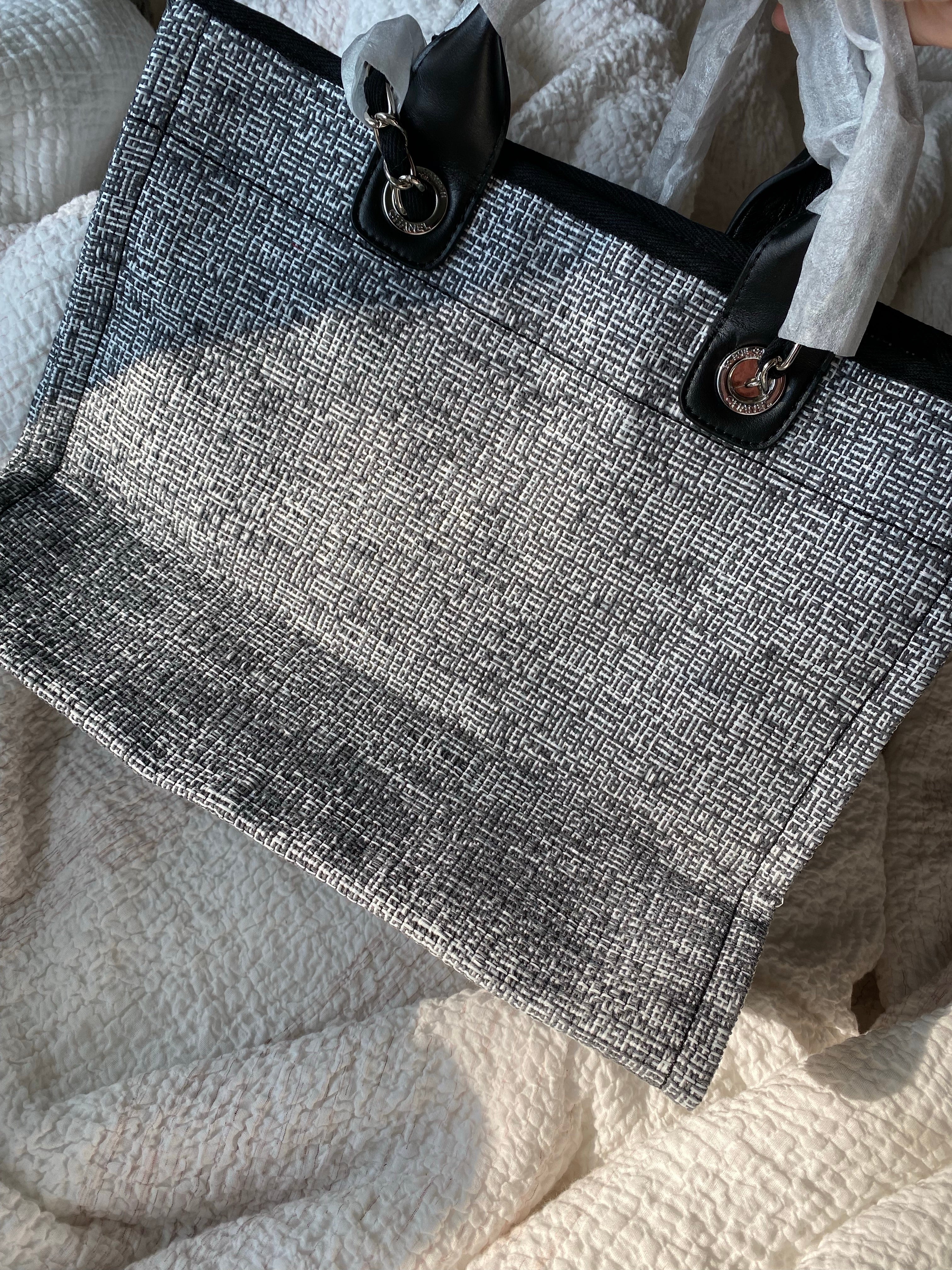 [TOP] CHANEL Deauville Top Handle Tote small 35cm - Charcoal