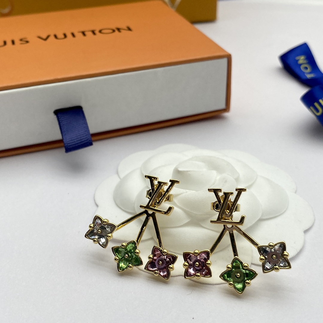 [TOP] Louis Vuitton LV Idylle Blossom Necklace Bracelet Earrings Set