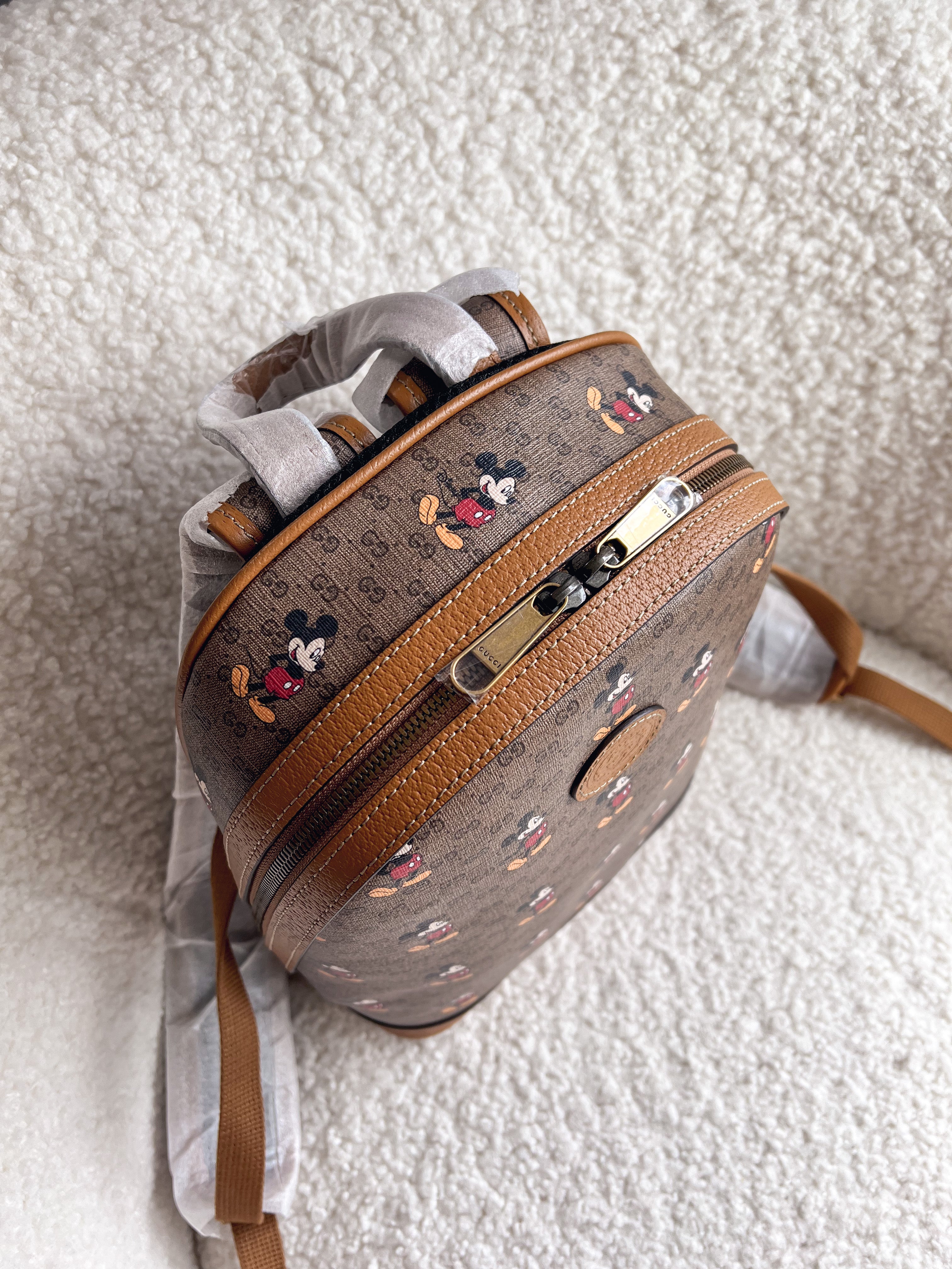 [TOP] GUCCI G*G Mini Supreme Monogram Mickey Mouse - Brown