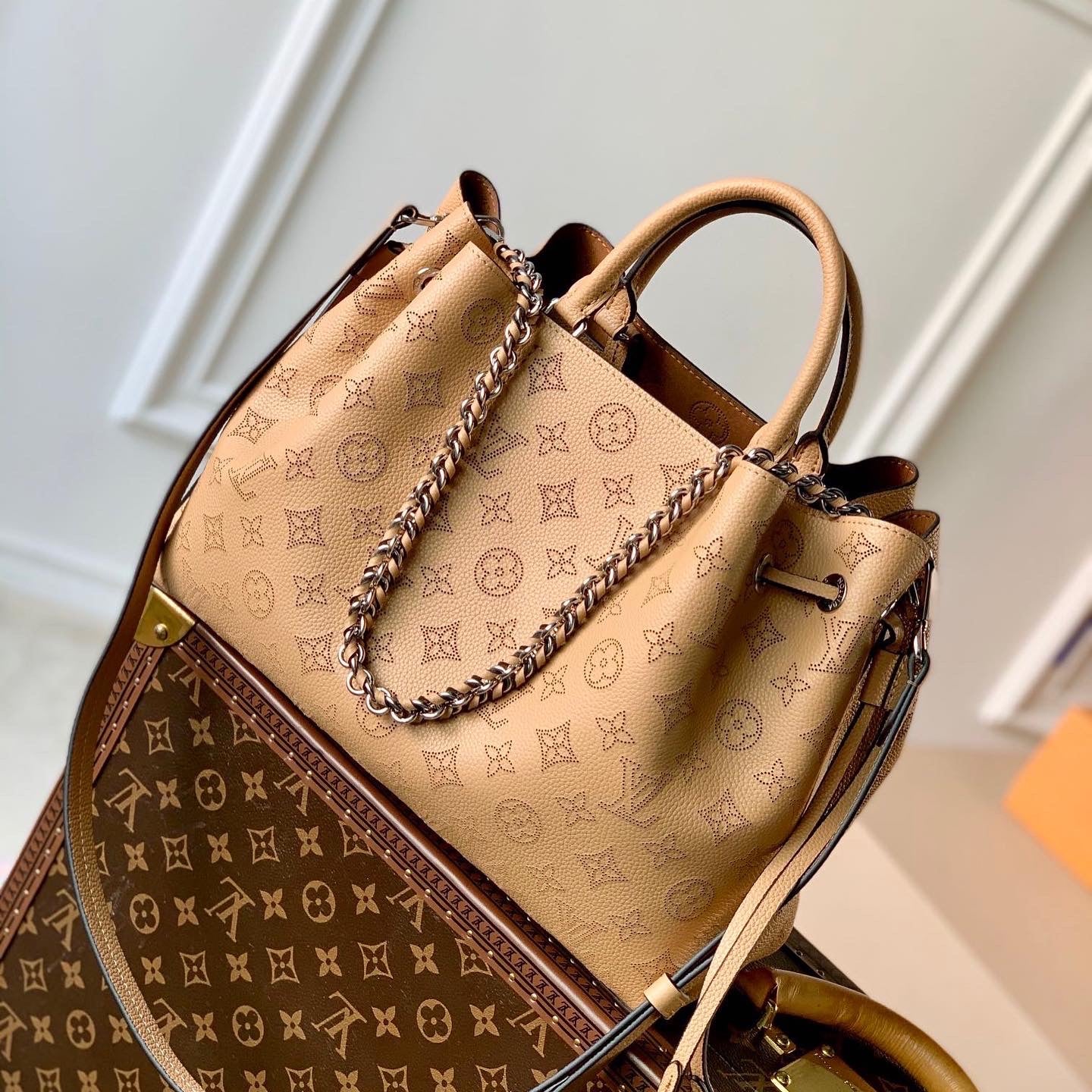 [TOP] Louis Vuitton LV L*V Mahina Bella Tote - Brown - 36*17*25CM
