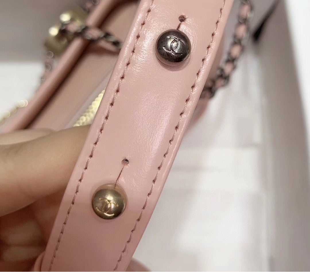 [TOP] CHANEL Gabrielle Hobo Bag Small 20cm - Pink