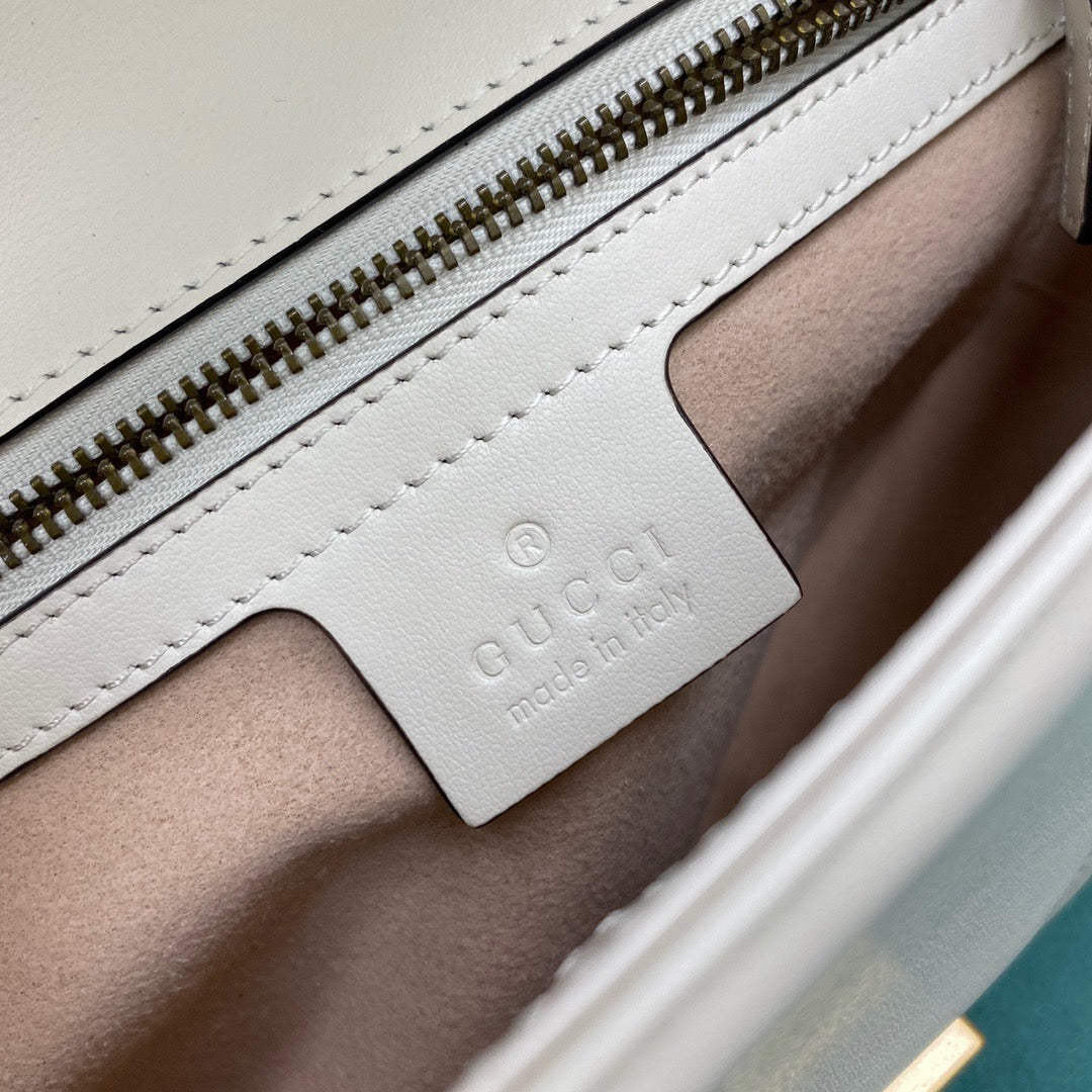 [TOP] GUCCI GG Marmont Bag Matelasse Small 26cm - White