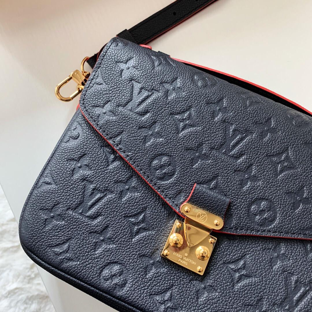 [TOP] Louis Vuitton LV £V Metis Pochette Empreinte 25X19X7cm- NAVY BLUE
