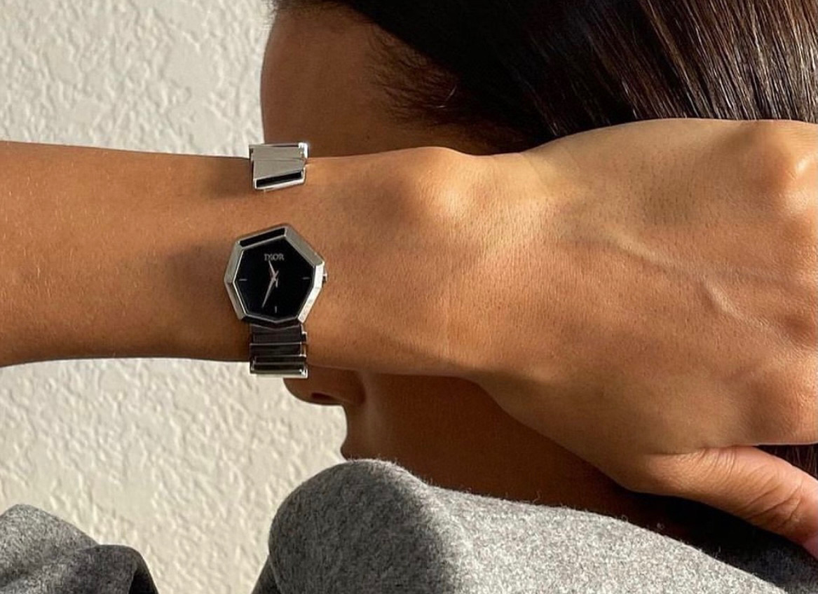 [TOP] Christian Dior Gem   Watch - Gold/White Gold