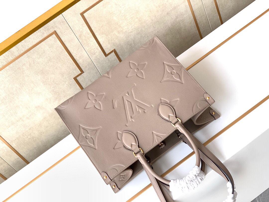 [TOP] Louis Vuitton LV On The Go MM 35x27x14cm- Turtle Dove