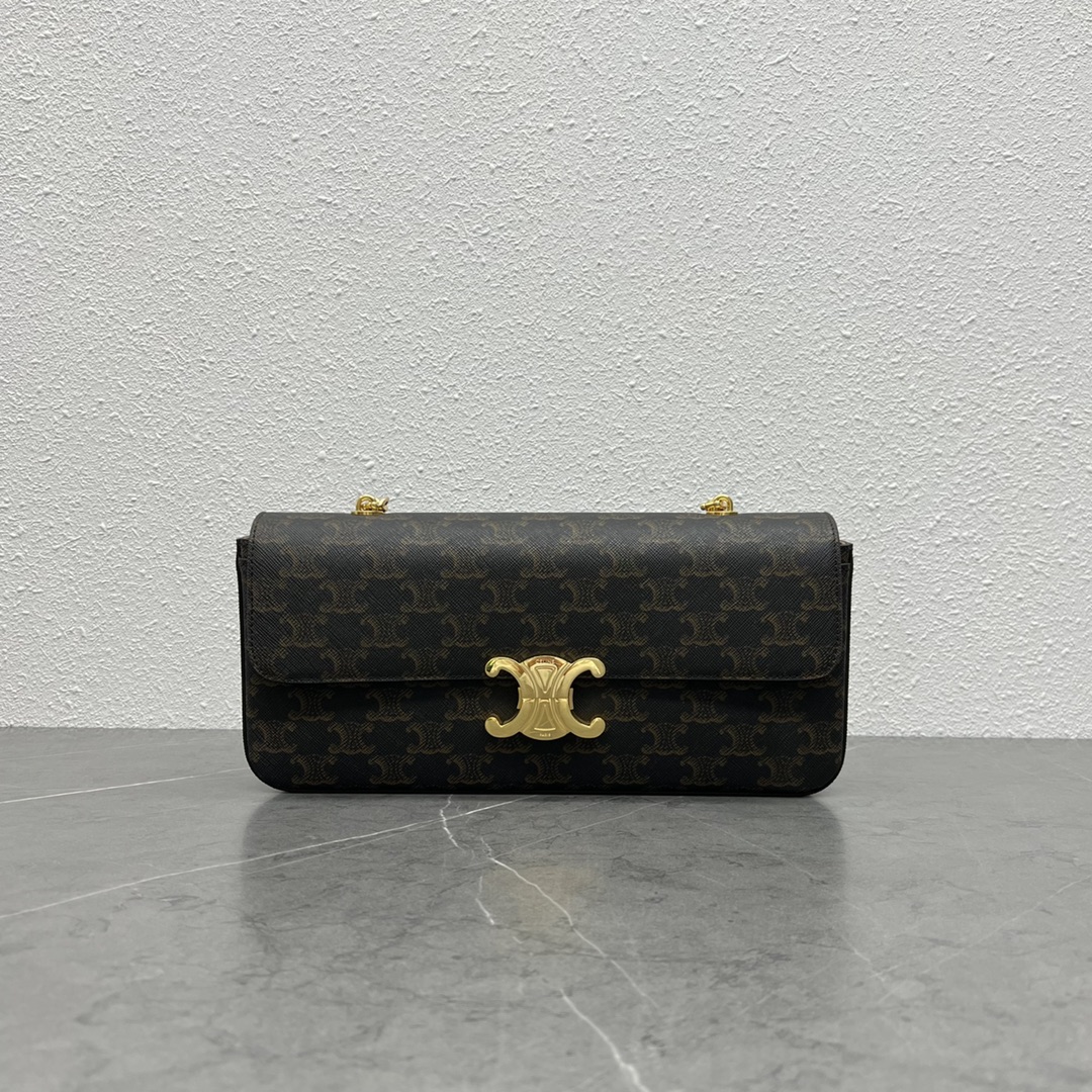 [TOP] CELINE Triomphe Bag 33-13-5 - Brown