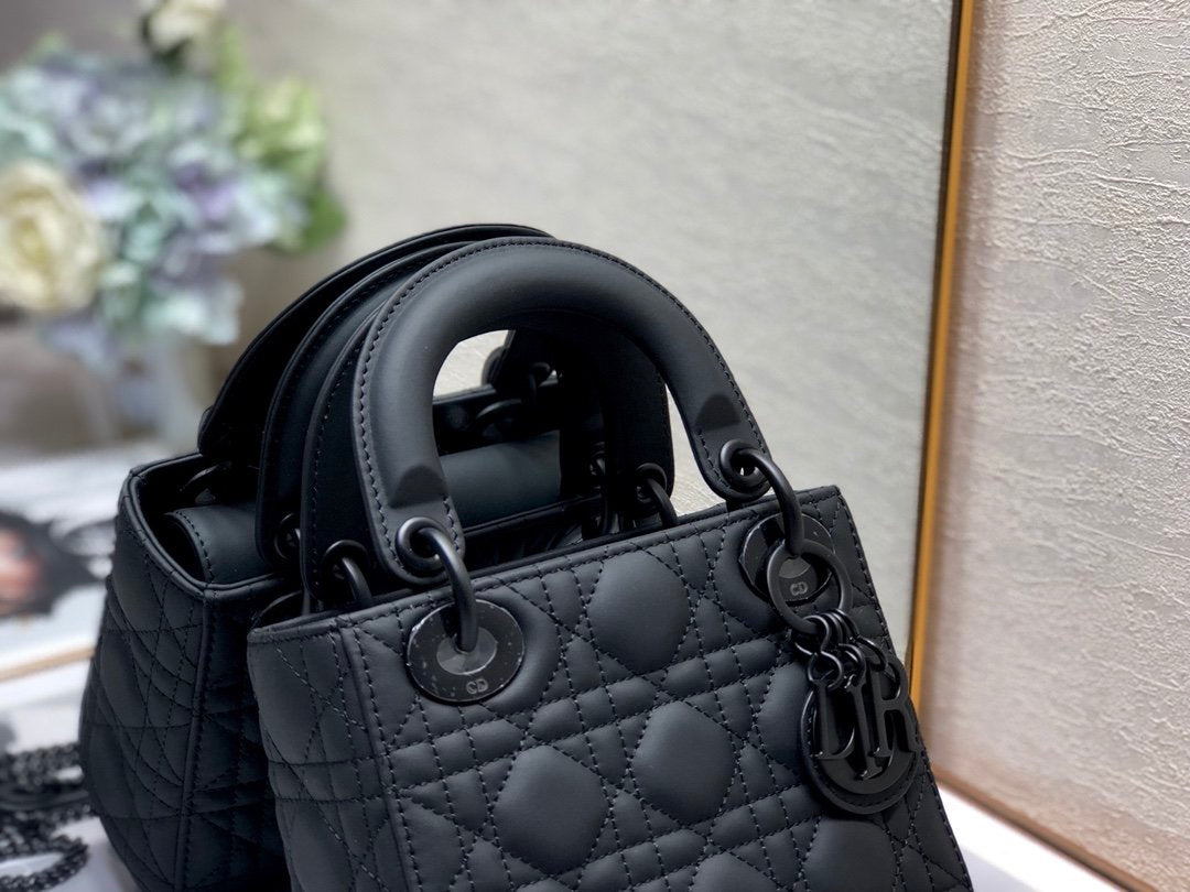 [Top] Christian Dior Lady Christian Dior Bag Matte Mini - Black