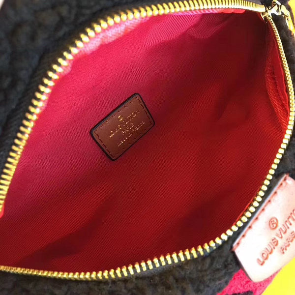 [TOP] Louis Vuitton LV LV Teddy Bumbag 17.78 ×35.56 ×12.7 cm- BLACK/RED
