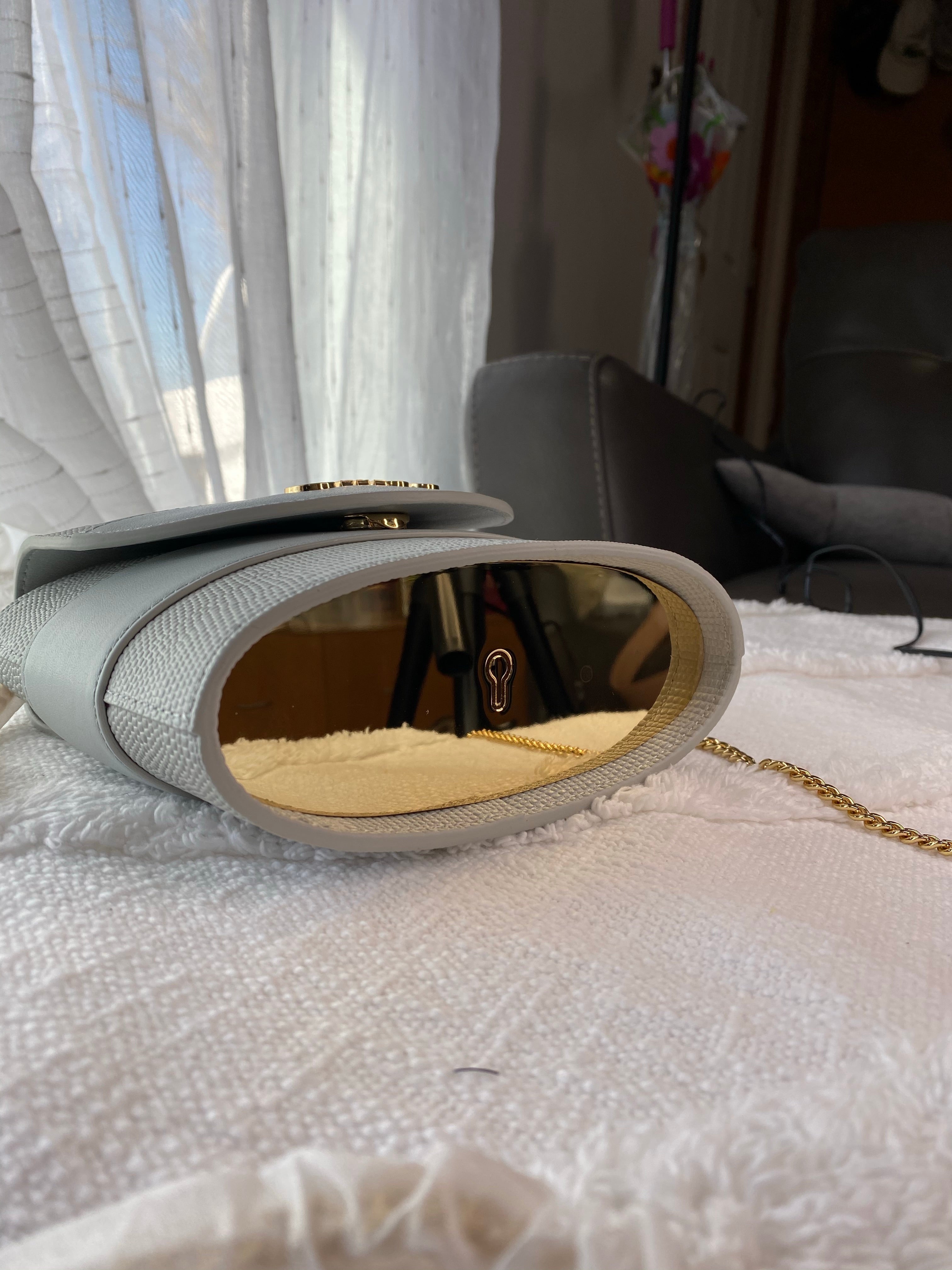 [TOP] Chloe Aby Lock Small Crossbody Bag - BABY BLUE