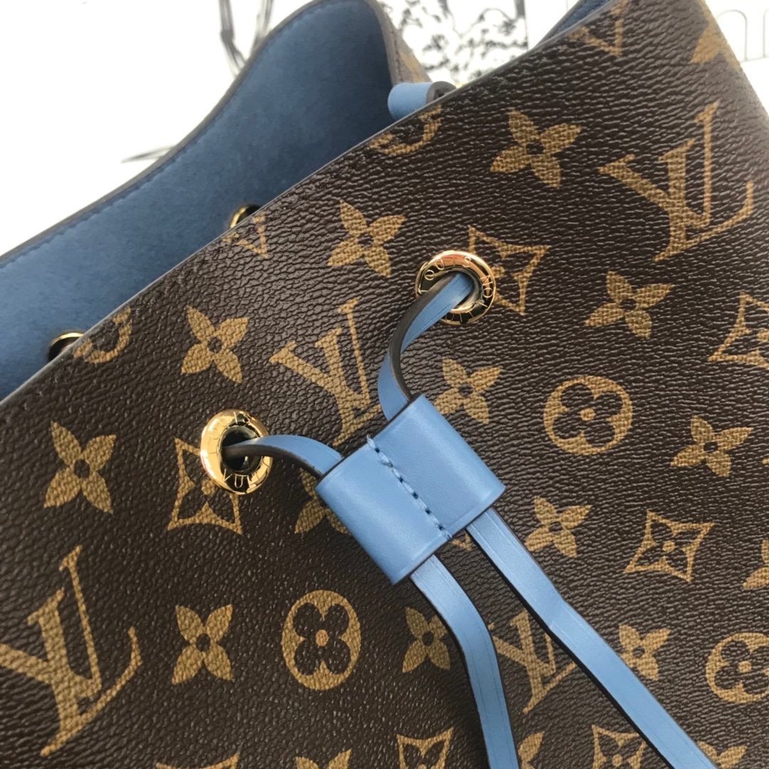 [TOP] Louis Vuitton LV  Noe Monogram Bag 34x26x19cm - BLUE